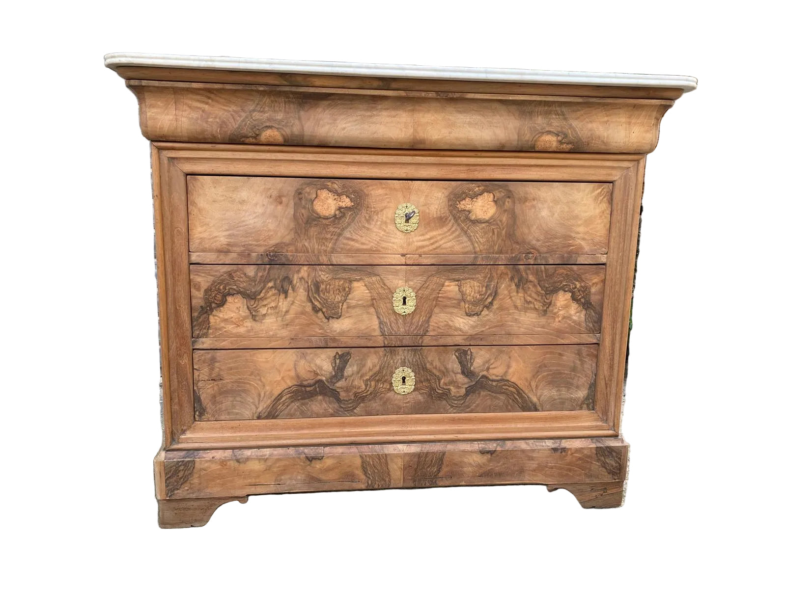 LP Commode White Marble Stripped 46.5x20.5x38.5H