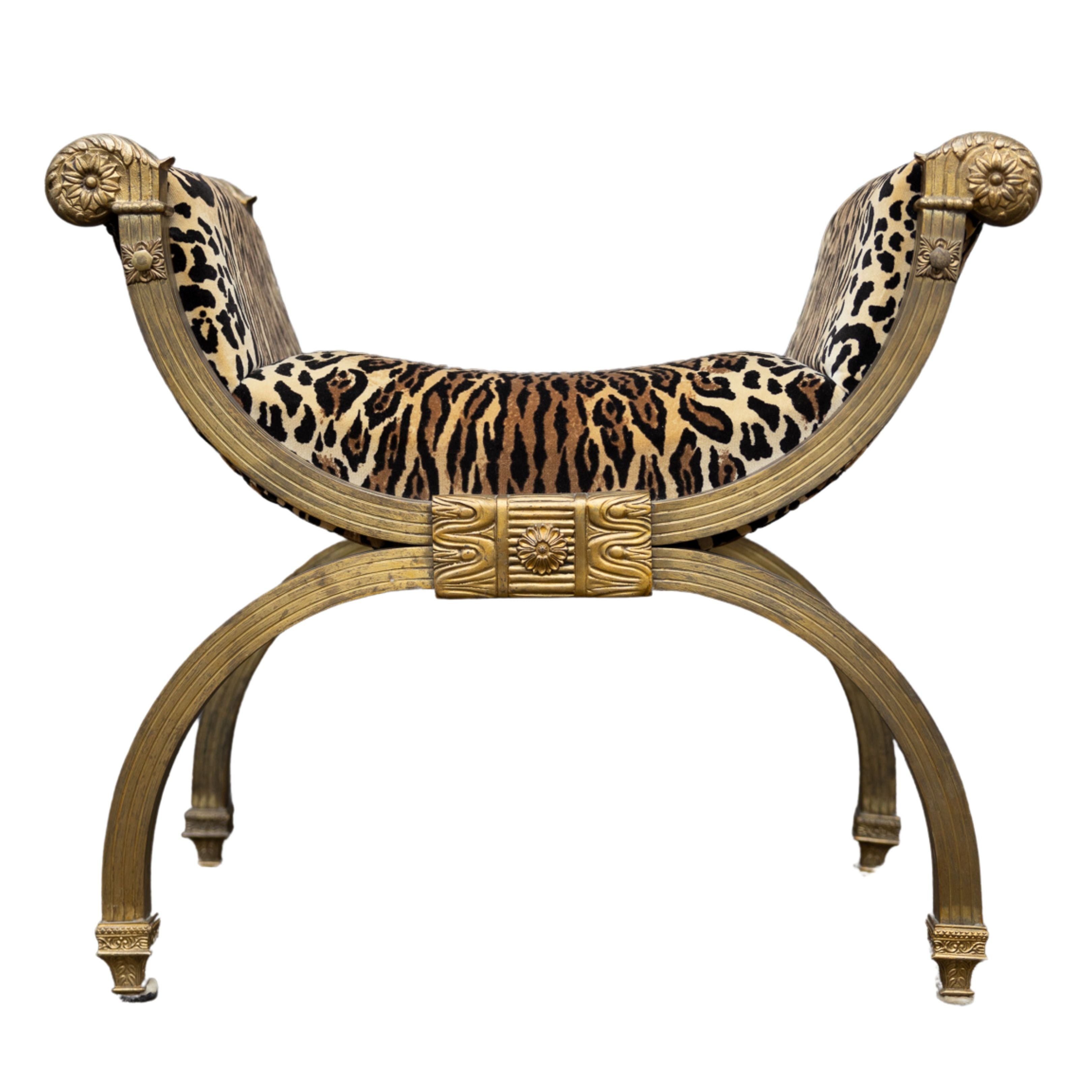 Leopard Bench from Italy