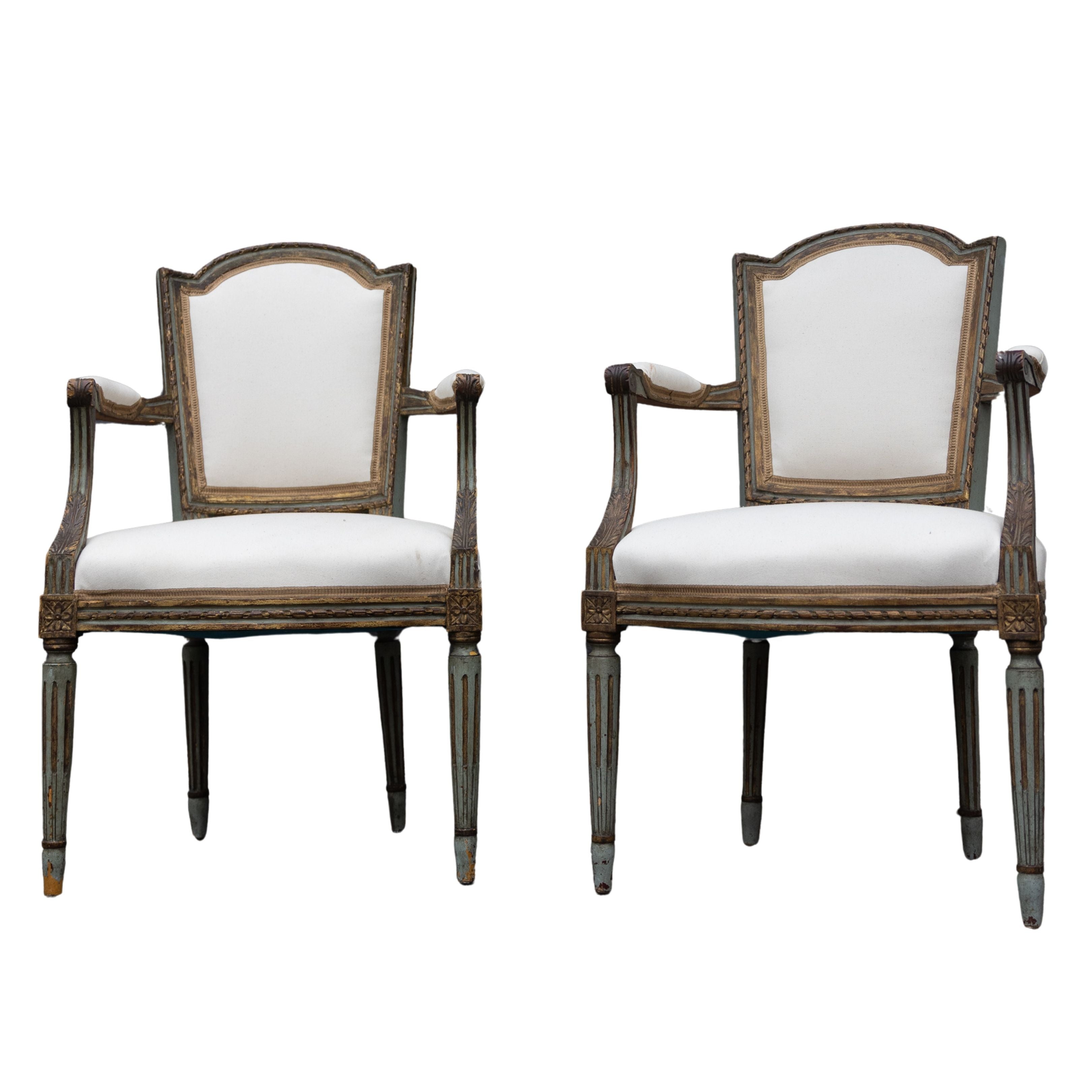 Pair of Gustavian Armchairs