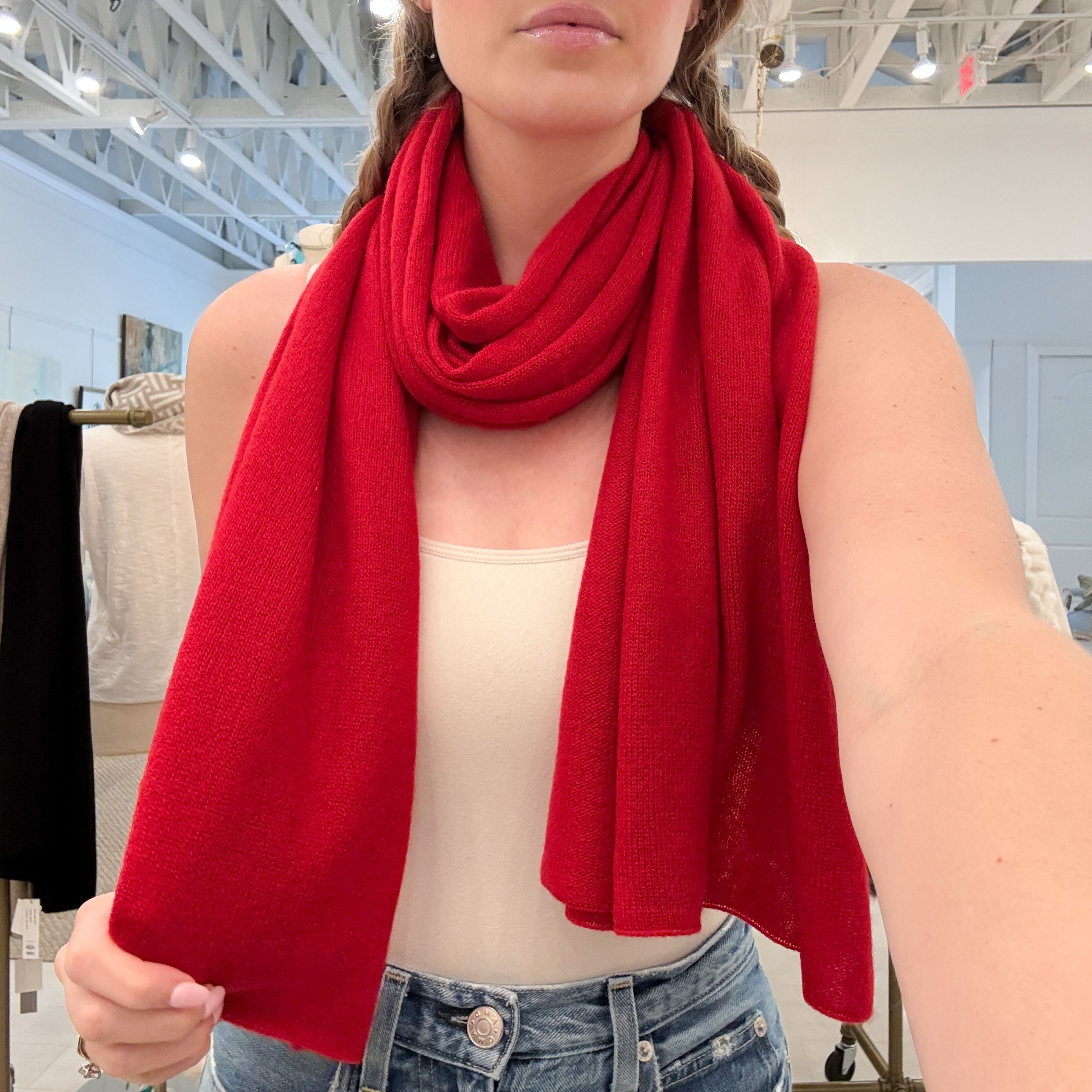 Ruby Red Small Travel Wrap