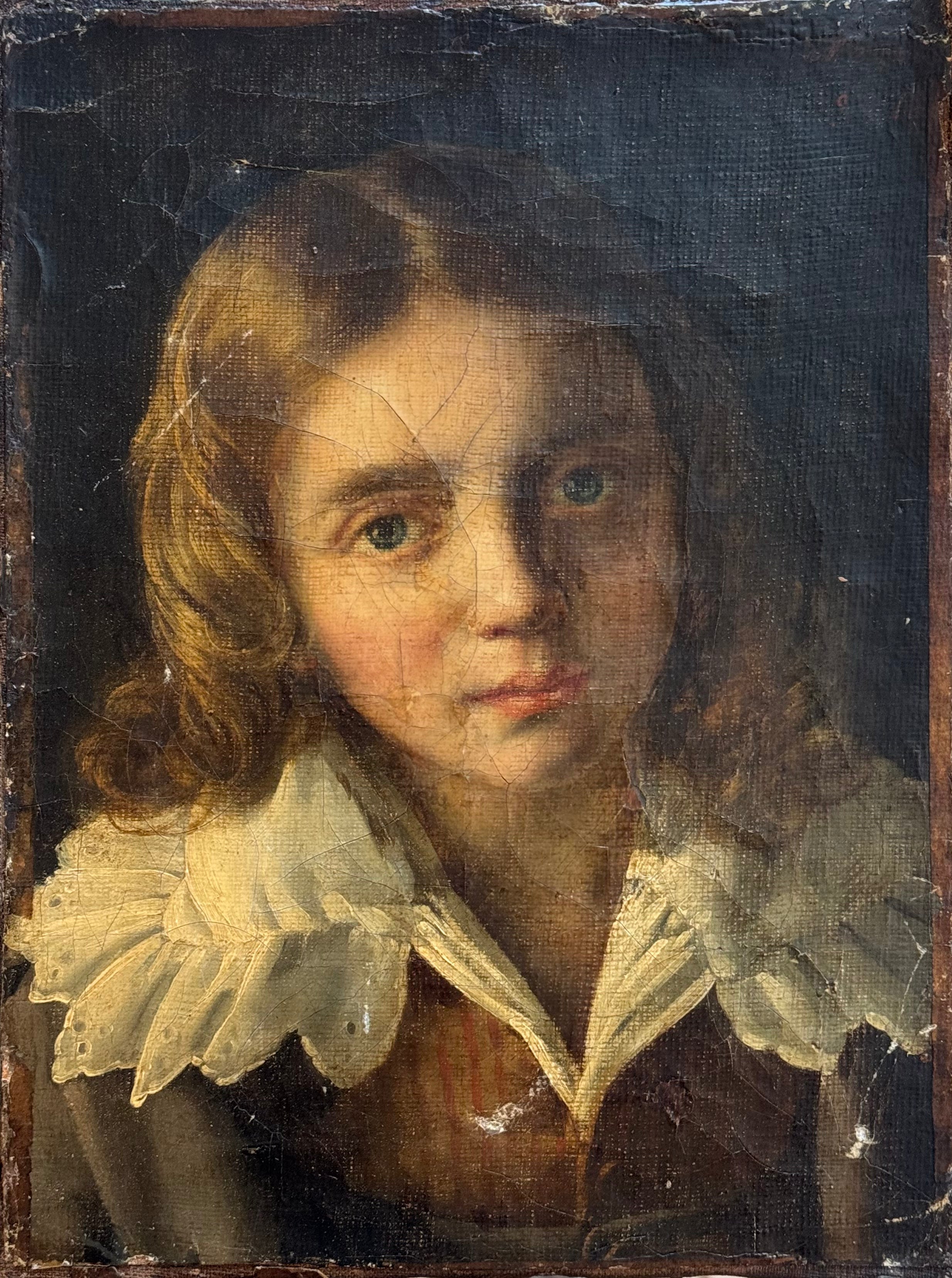 Heritage - Portrait of Young Boy by Joseph Negelen (14 x 11)