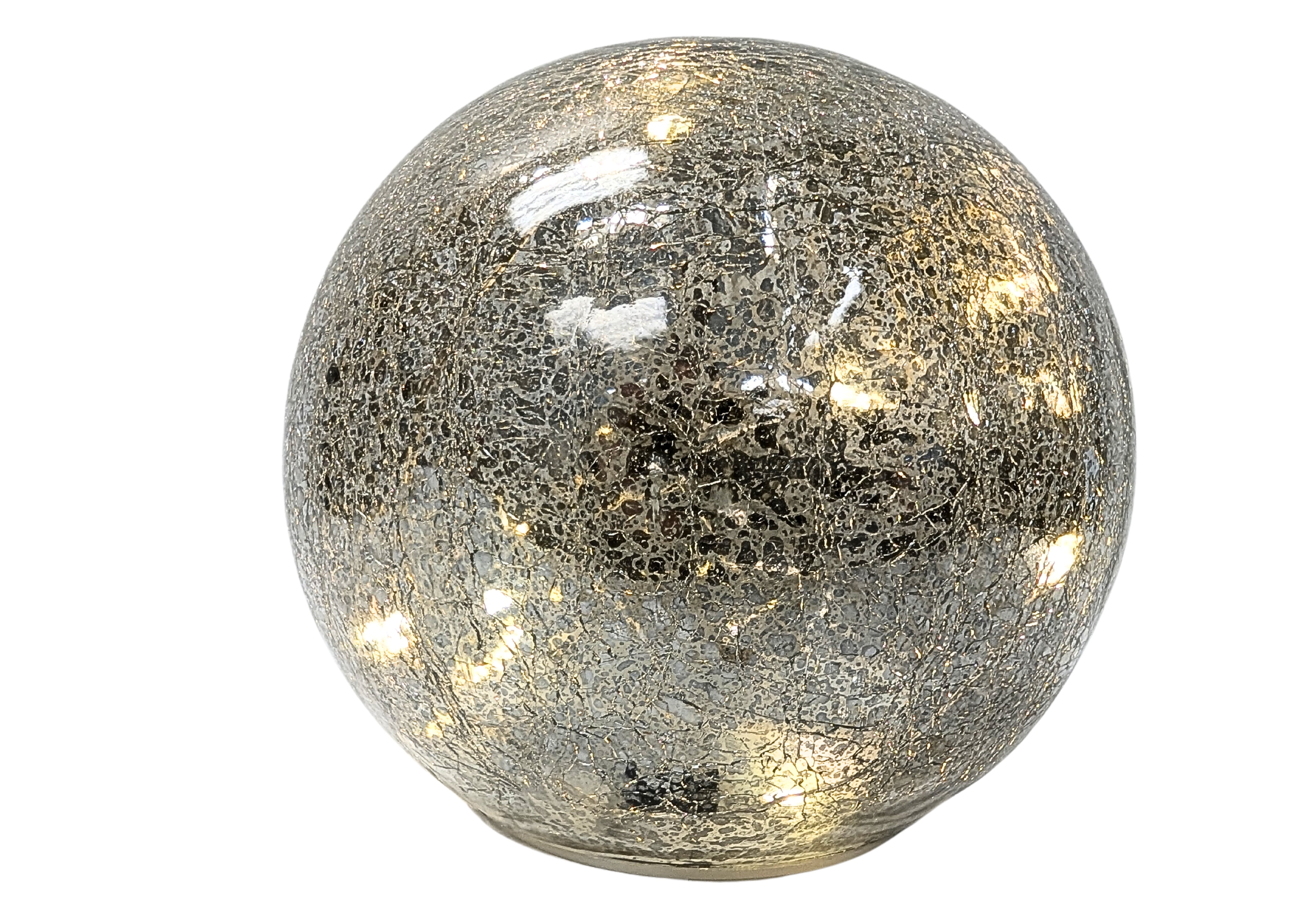 Large Crackle Glass Sphere