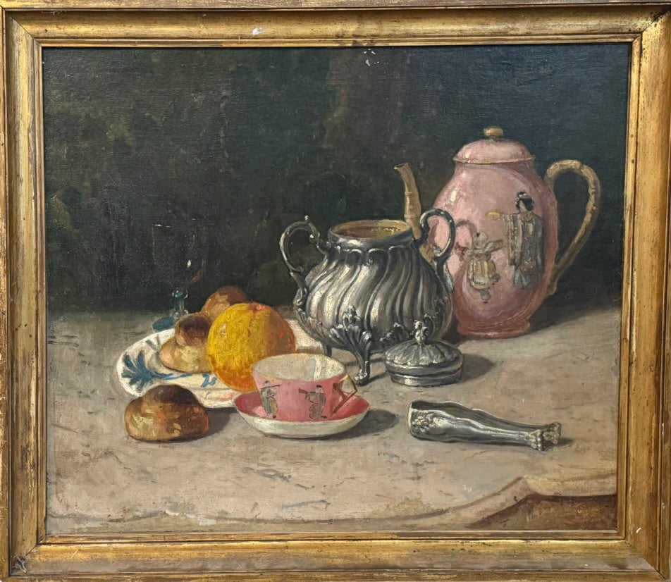 Heritage - Still life with Pink Teapot (21 x 24)