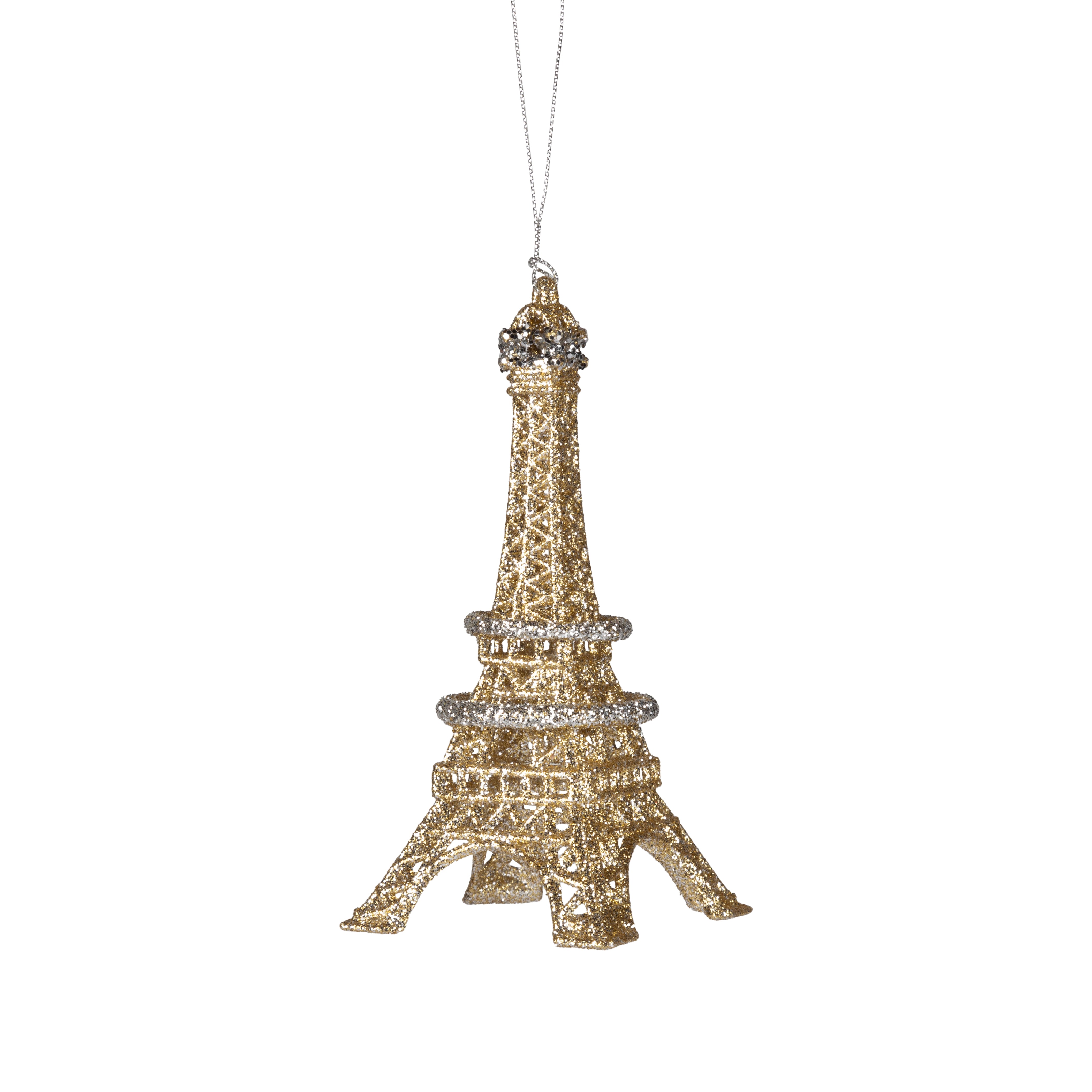 Champagne Eiffel Tower Ornament