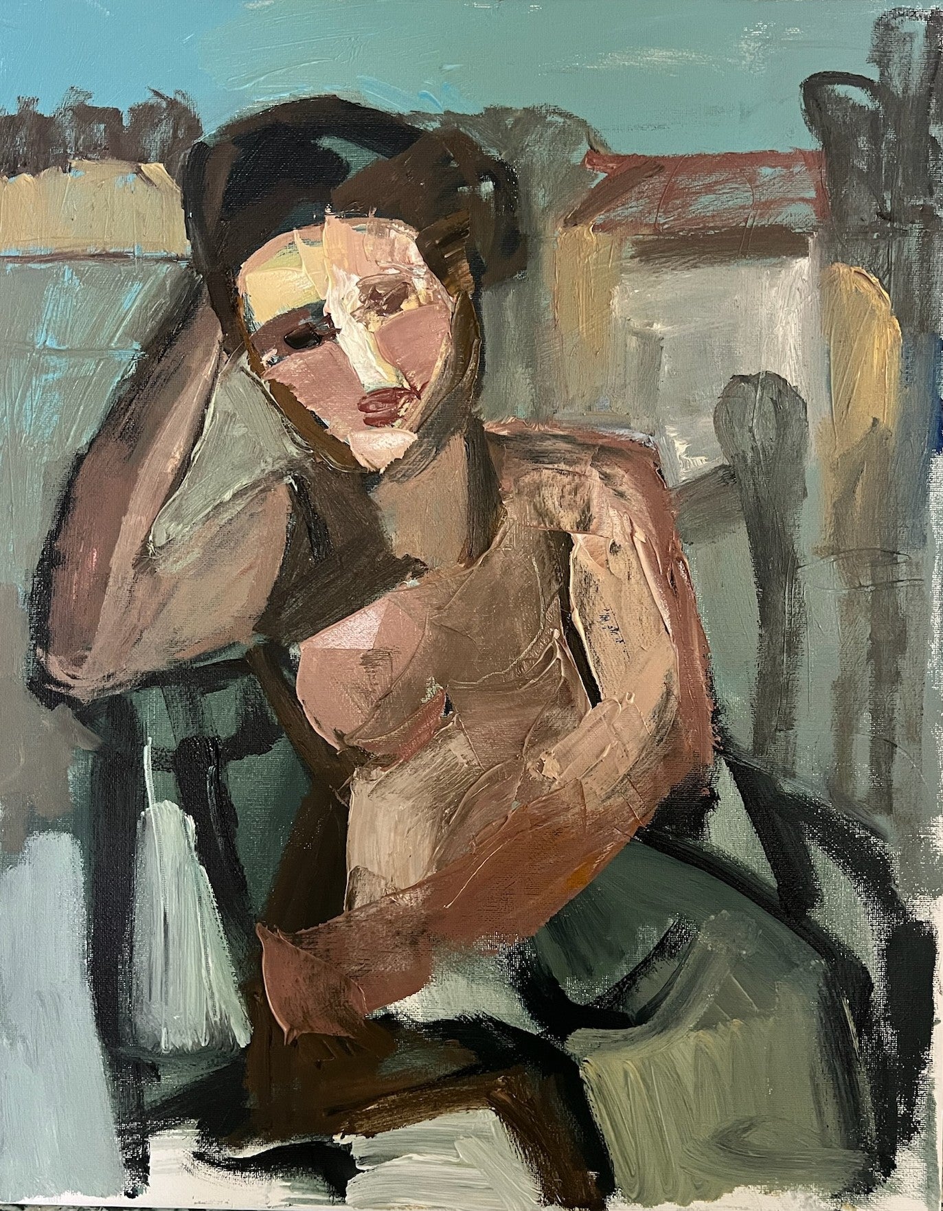 Anne Darby Parker - A Moment of Rest - Inspired by Corot (20 x 16)