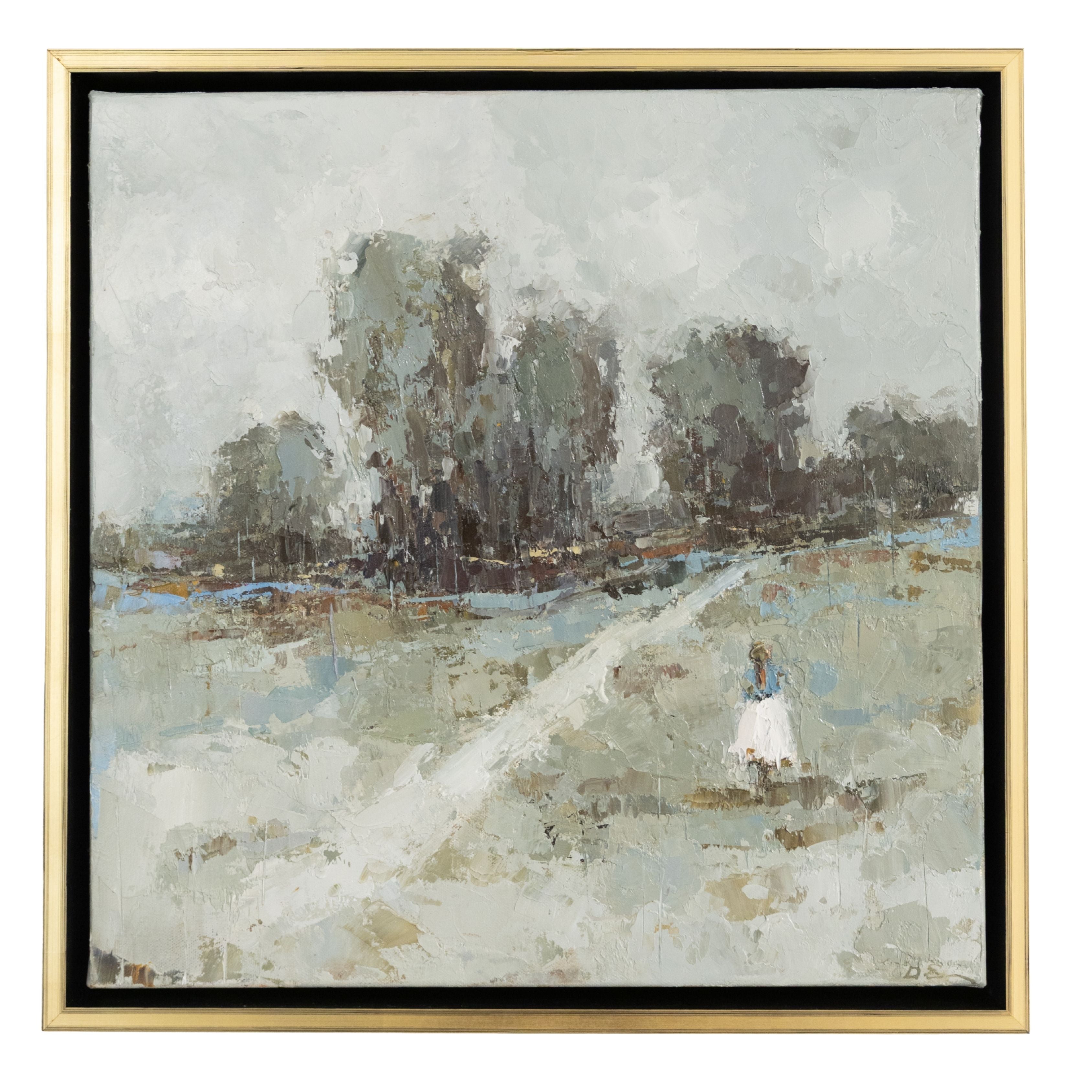 Geri Eubanks - A Stroll in the Fields (17.5 x 17.5)