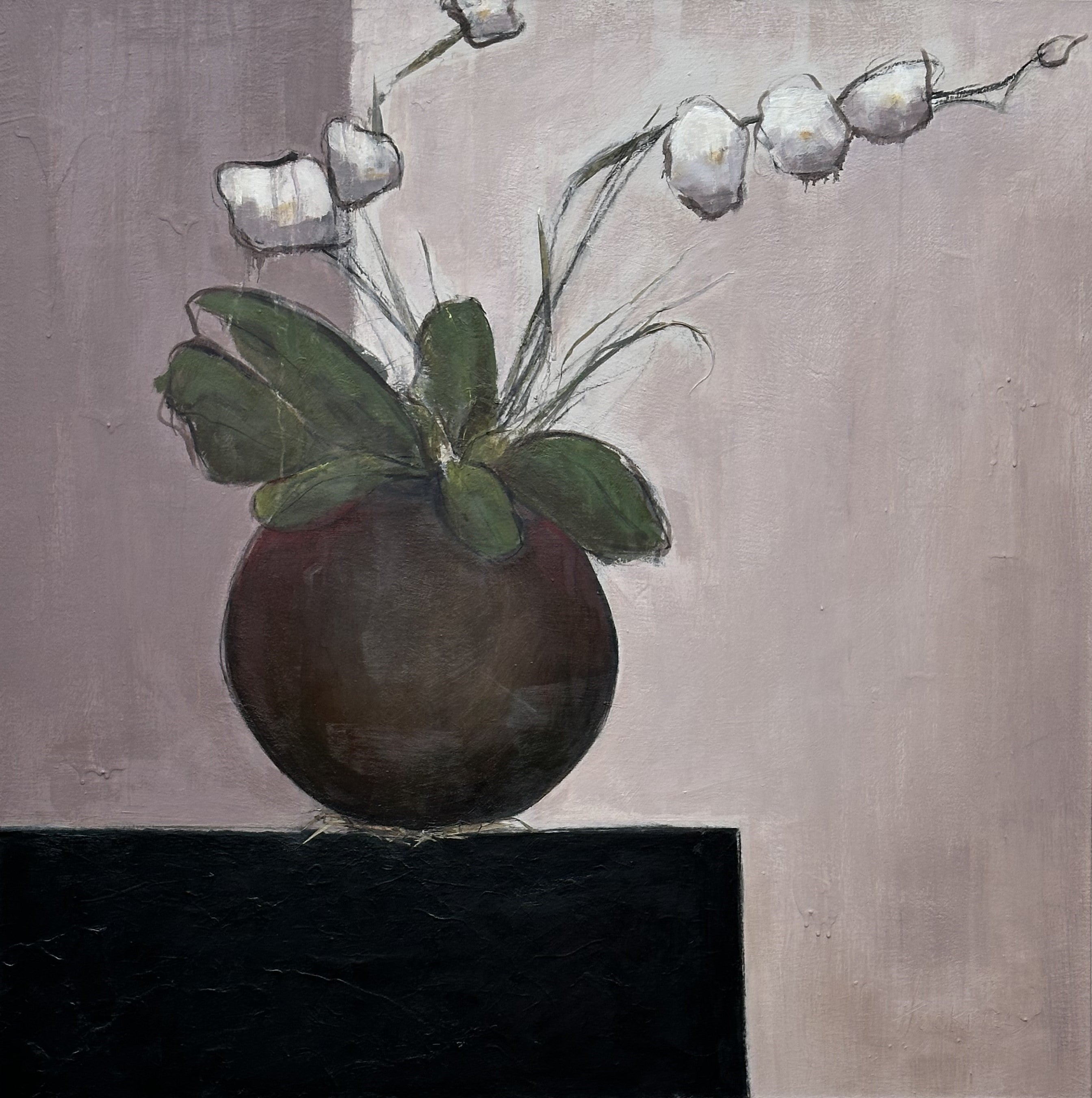 Sharon Hockfield - Always Bring Me Orchids II (38 x 38)