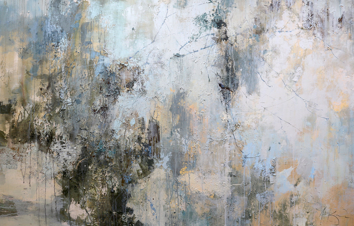 Justin Kellner - (46 x 72) An Unintended Break from the Weather (Black-throated Blue Warbler) (46 x 72)
