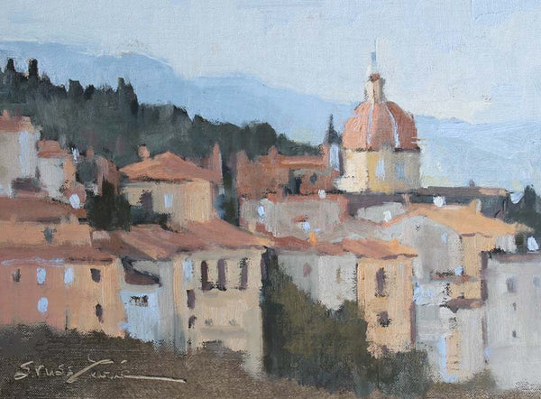 Sherrie Russ Levine - Ancient Florence Skyline (9 x 12)