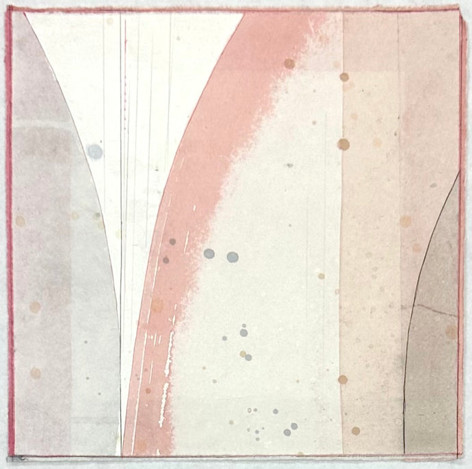 Lisa Weiss - Architecture of Pink V (10.5 x 10.5)