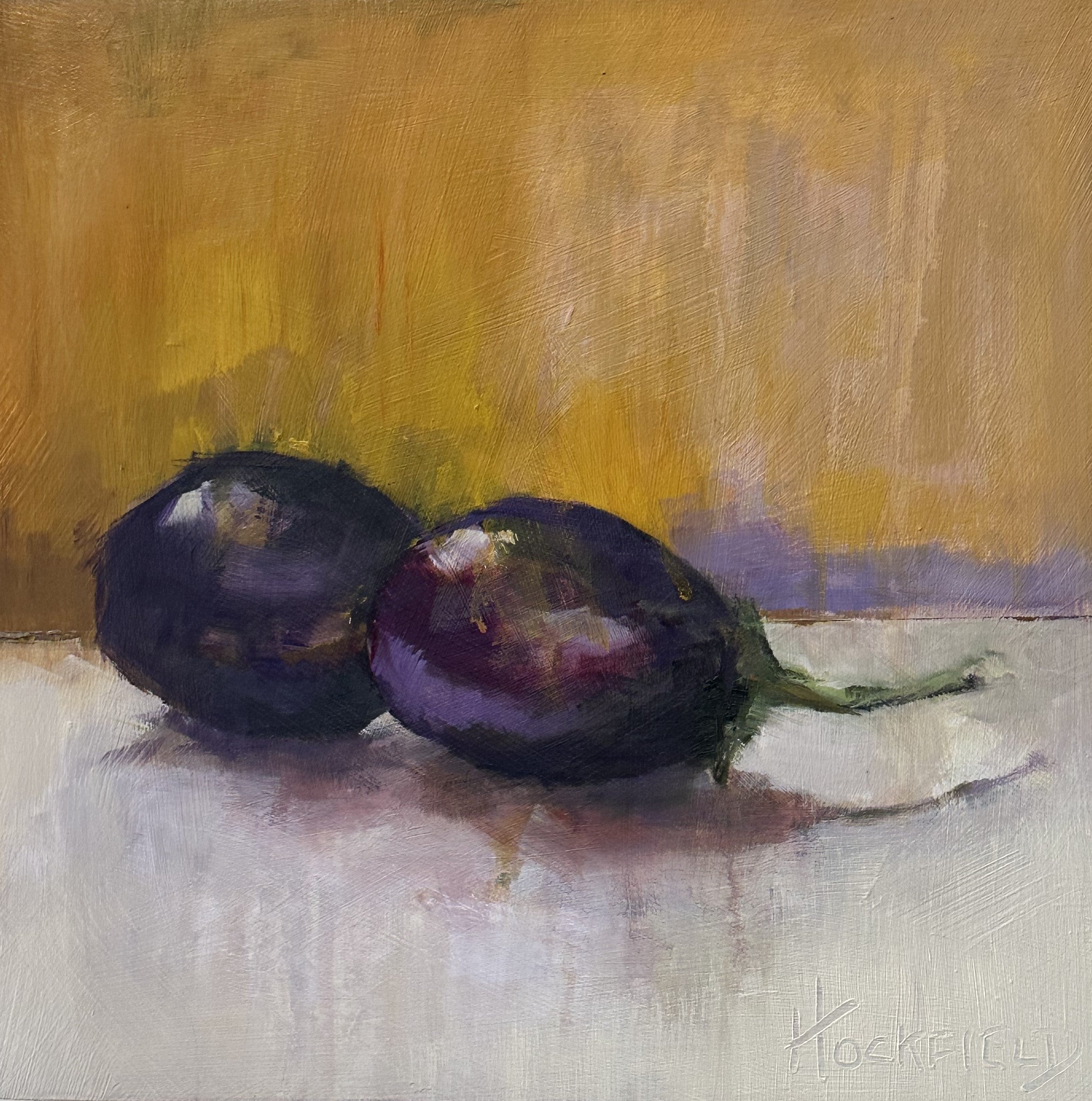 Sharon Hockfield - Aubergine II (12 x 12)