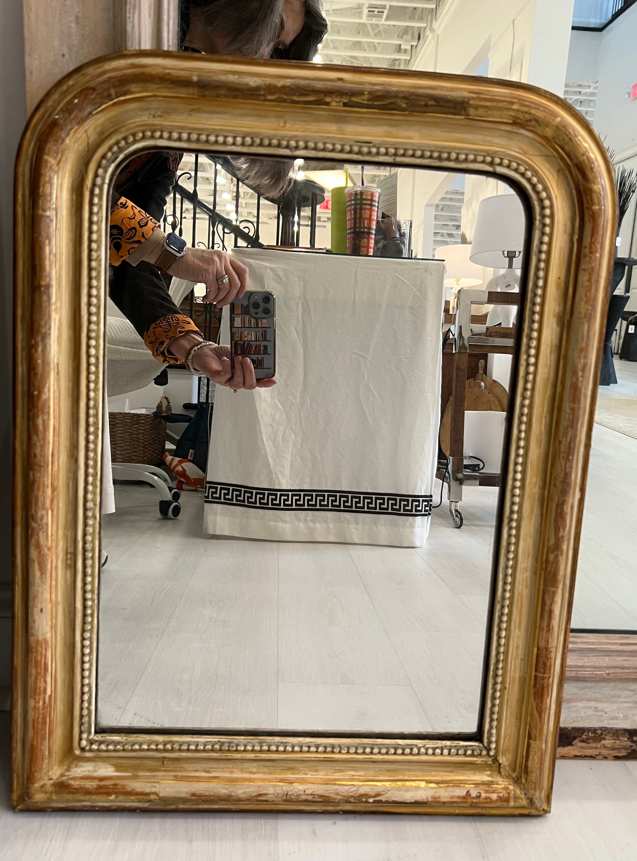 Gold LP Mirror 25"Hx19"W