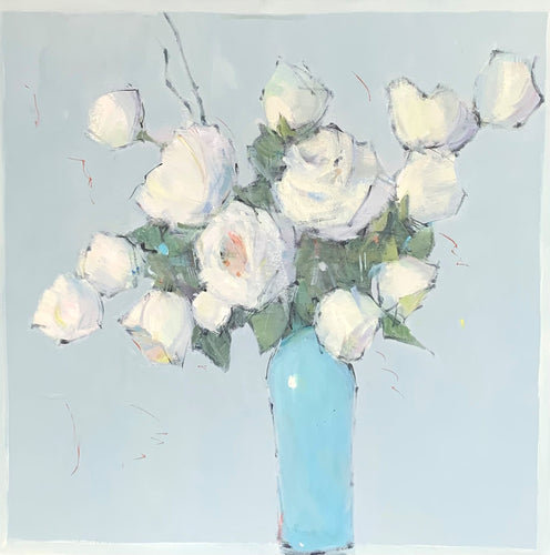 Nancy Franke - Beach Roses (30 x 30)