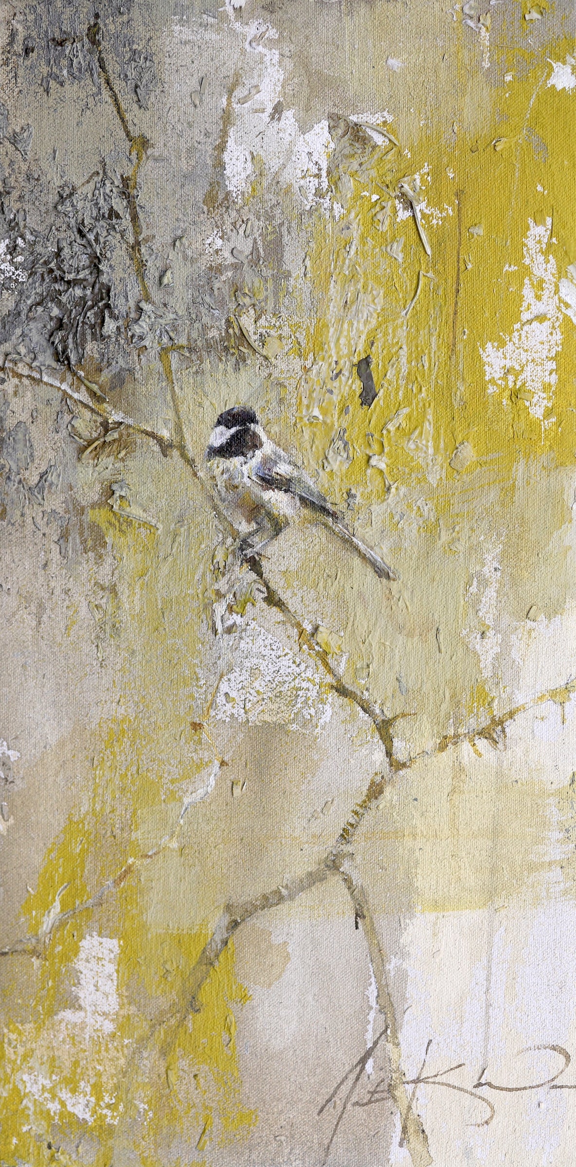 Justin Kellner - Black-capped Chickadee (16 x 8)