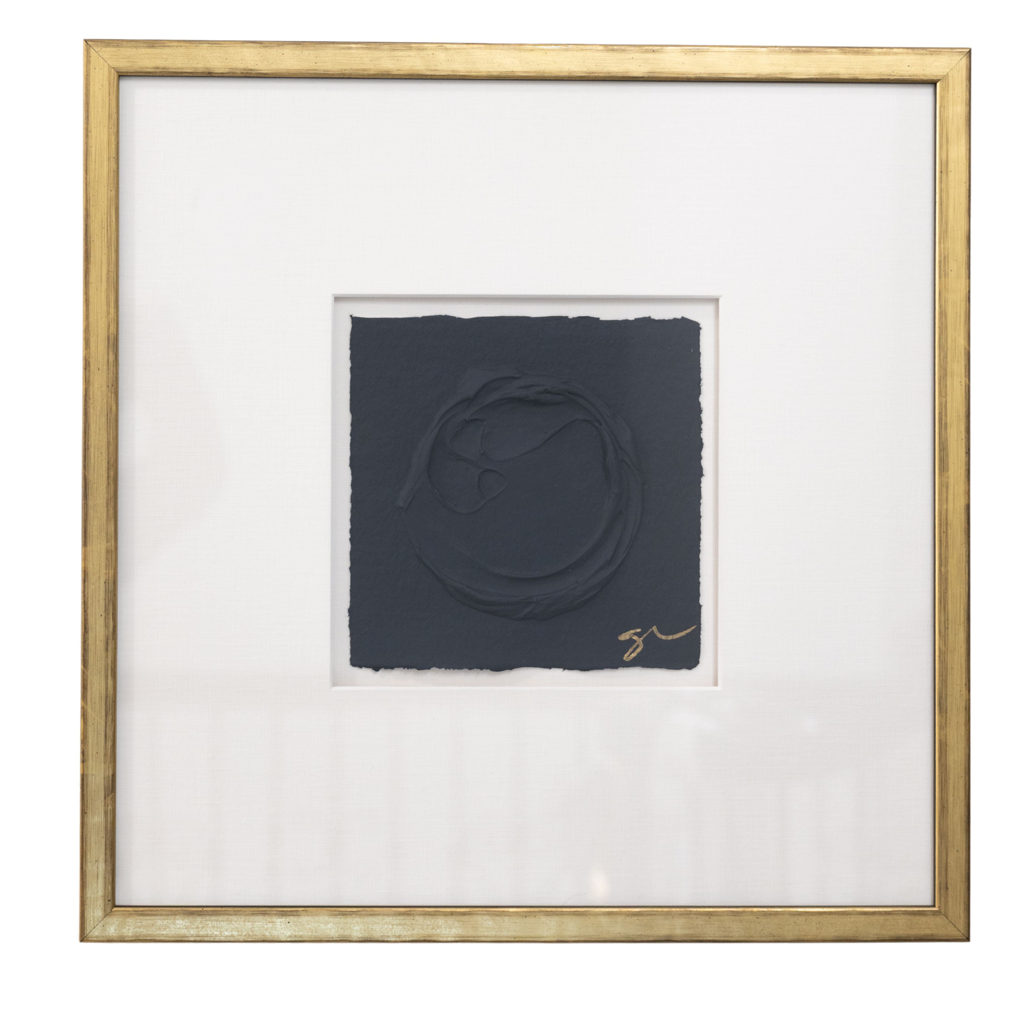 Sally Threlkeld - Black Blue (20 x 20)