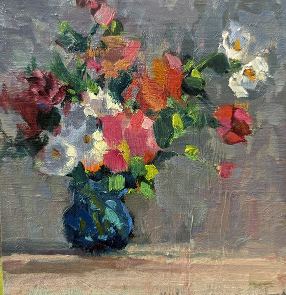 Millie Gosch - Blue Vase (9 x 9)