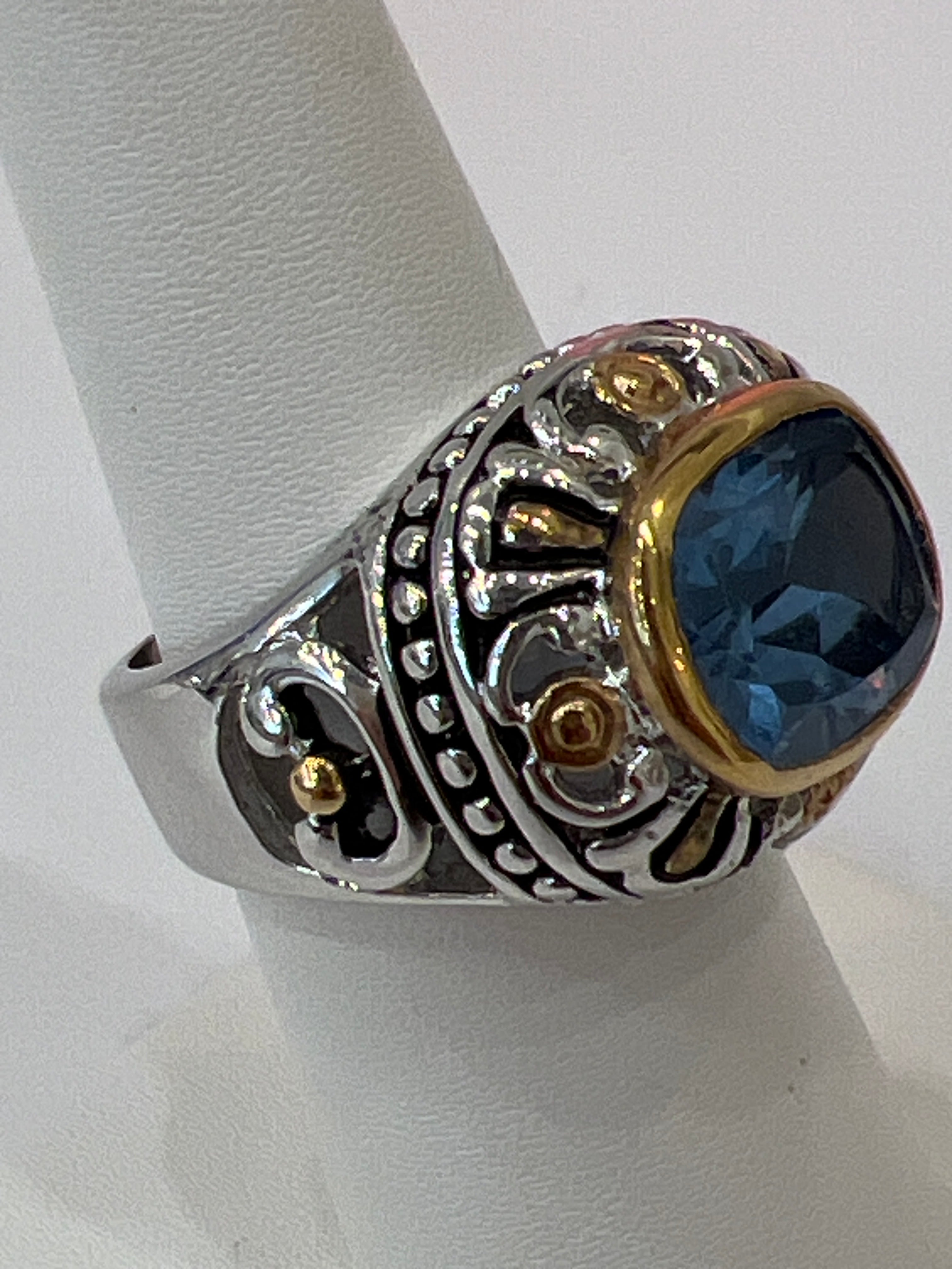 Blue Crystal Ring