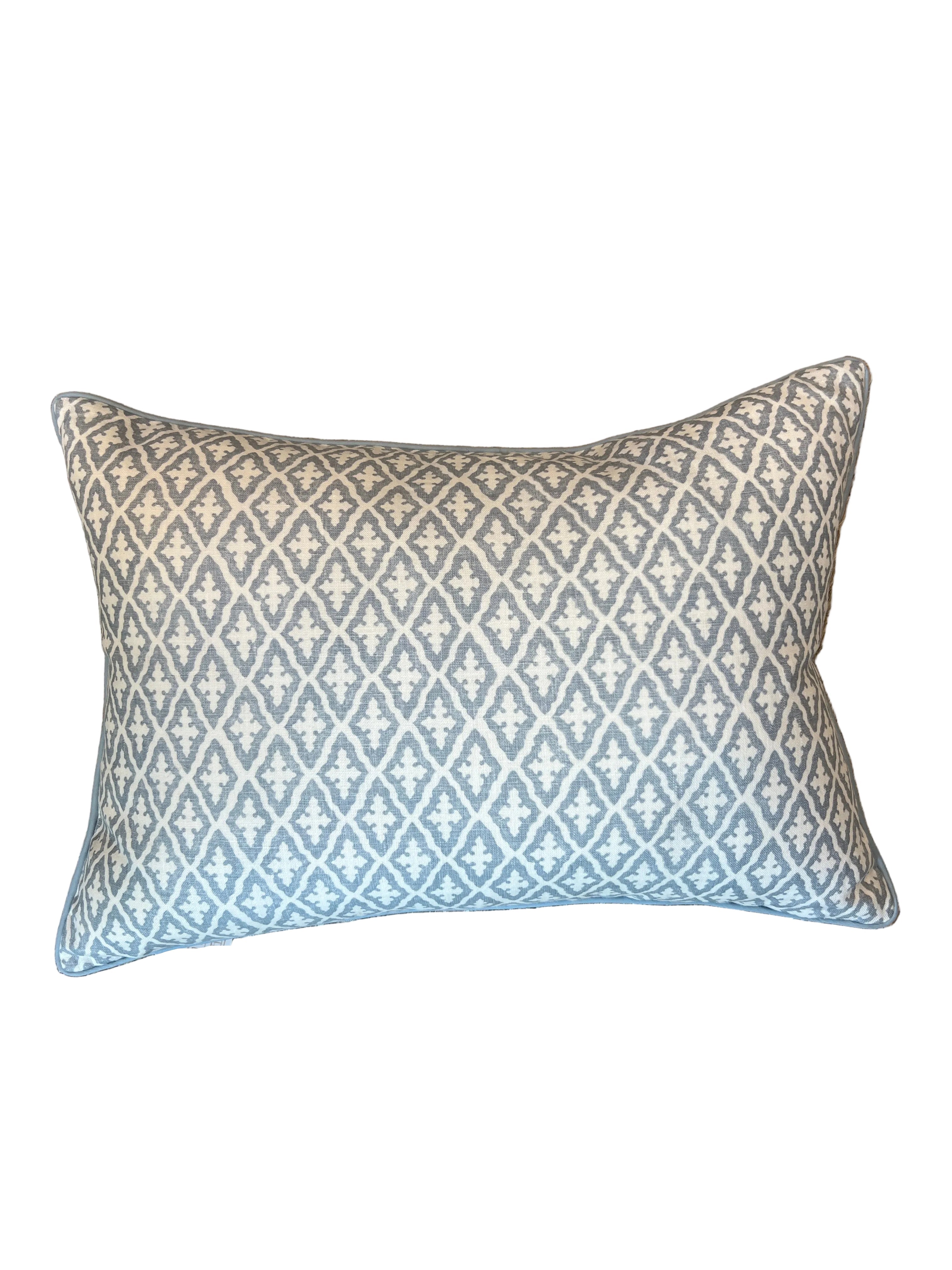 Blue Lindsey Lumbar Pillow 14x20