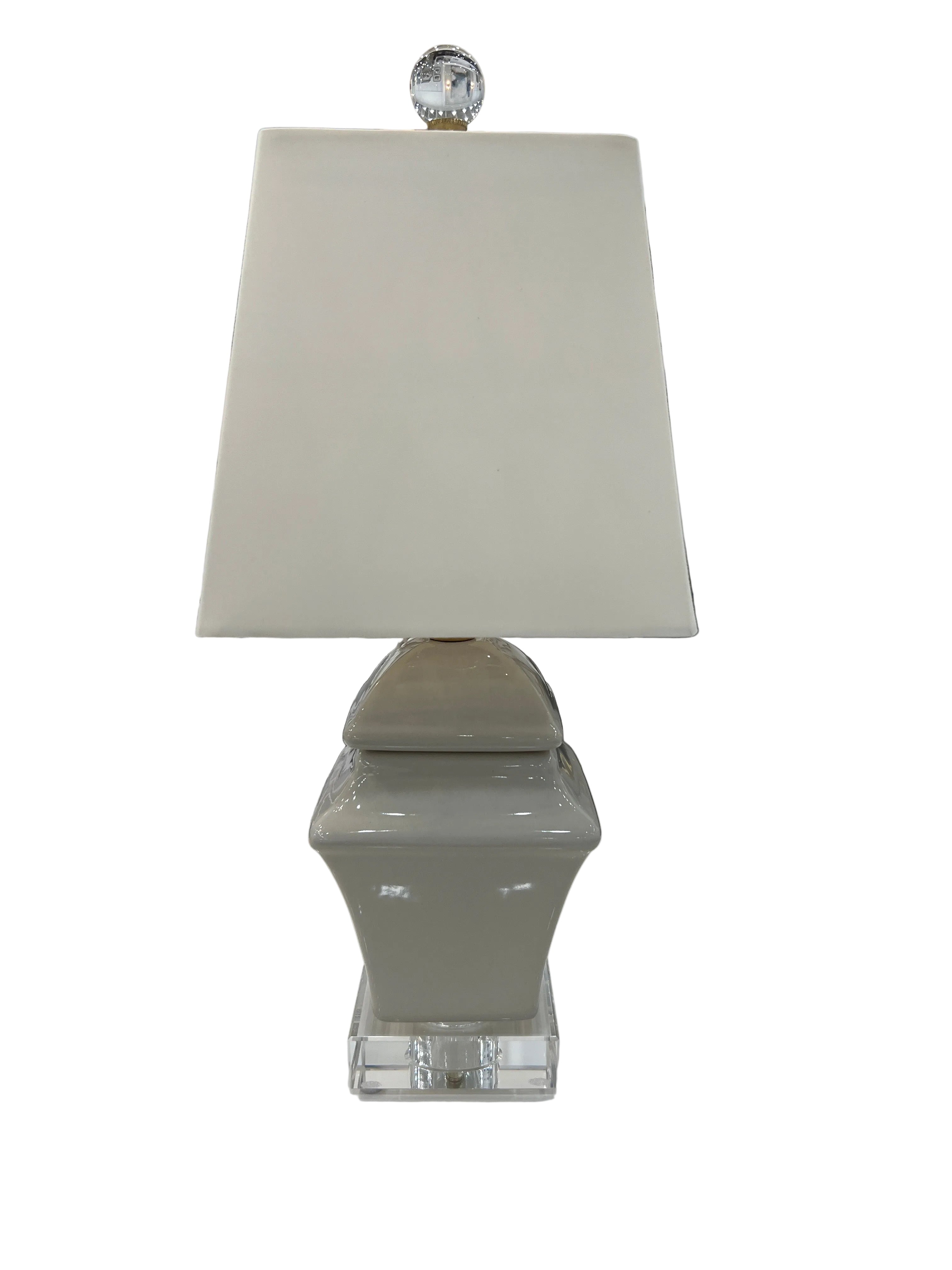 Sea Salt Square Jar Lamp