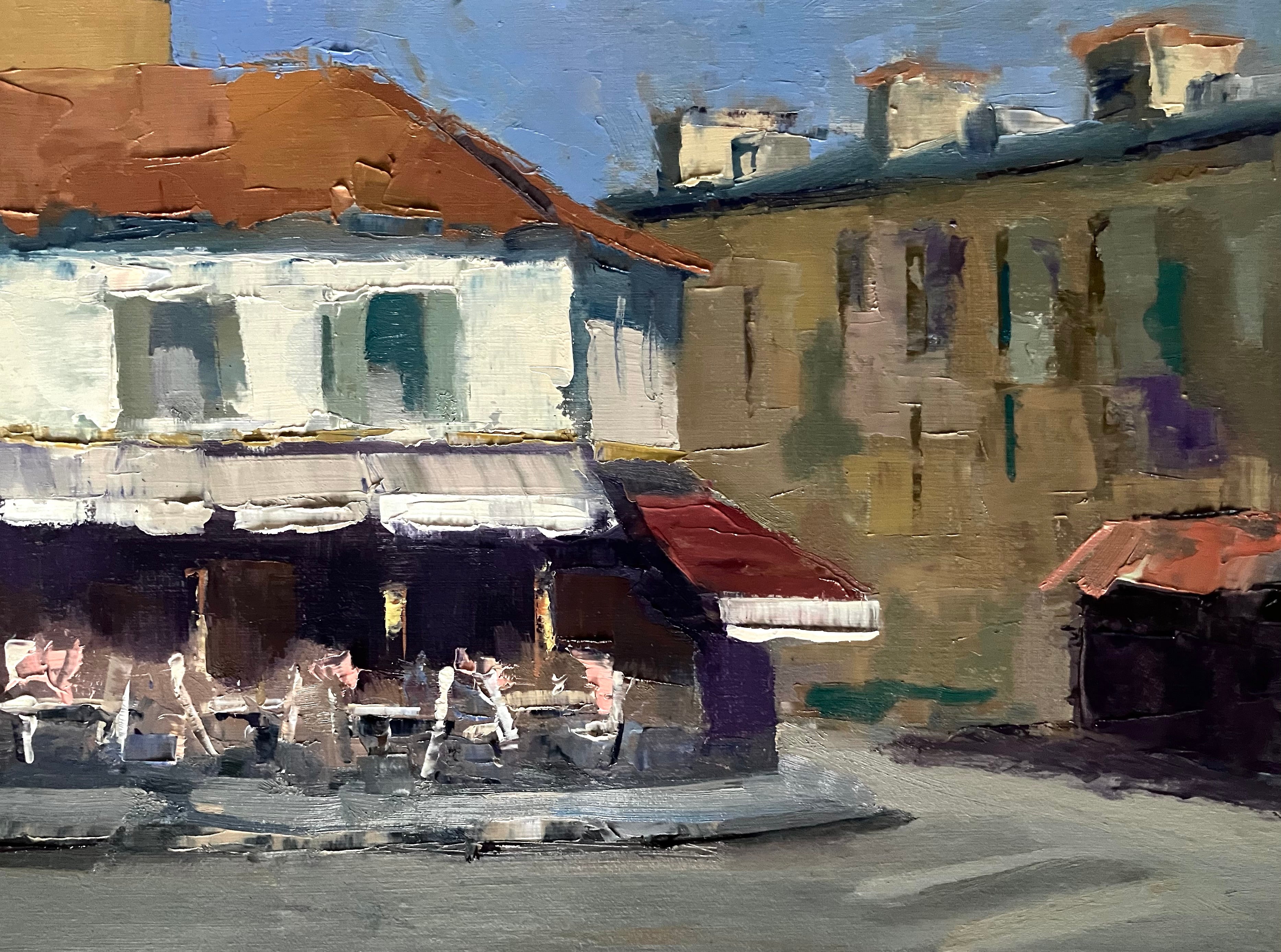 Lesley Powell - Cafe La Tour Eiffel (9 x 12)