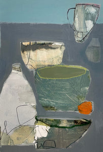 Ellen Rolli - Vessel Shapes and a Clementine (22 x 15)