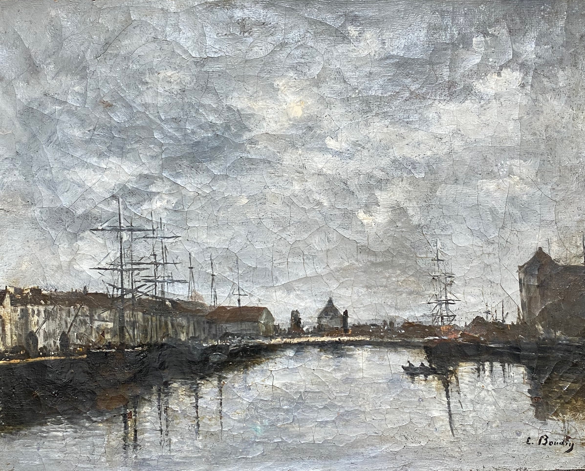 Heritage - Cloudy Port in Northern France (11 x 14)