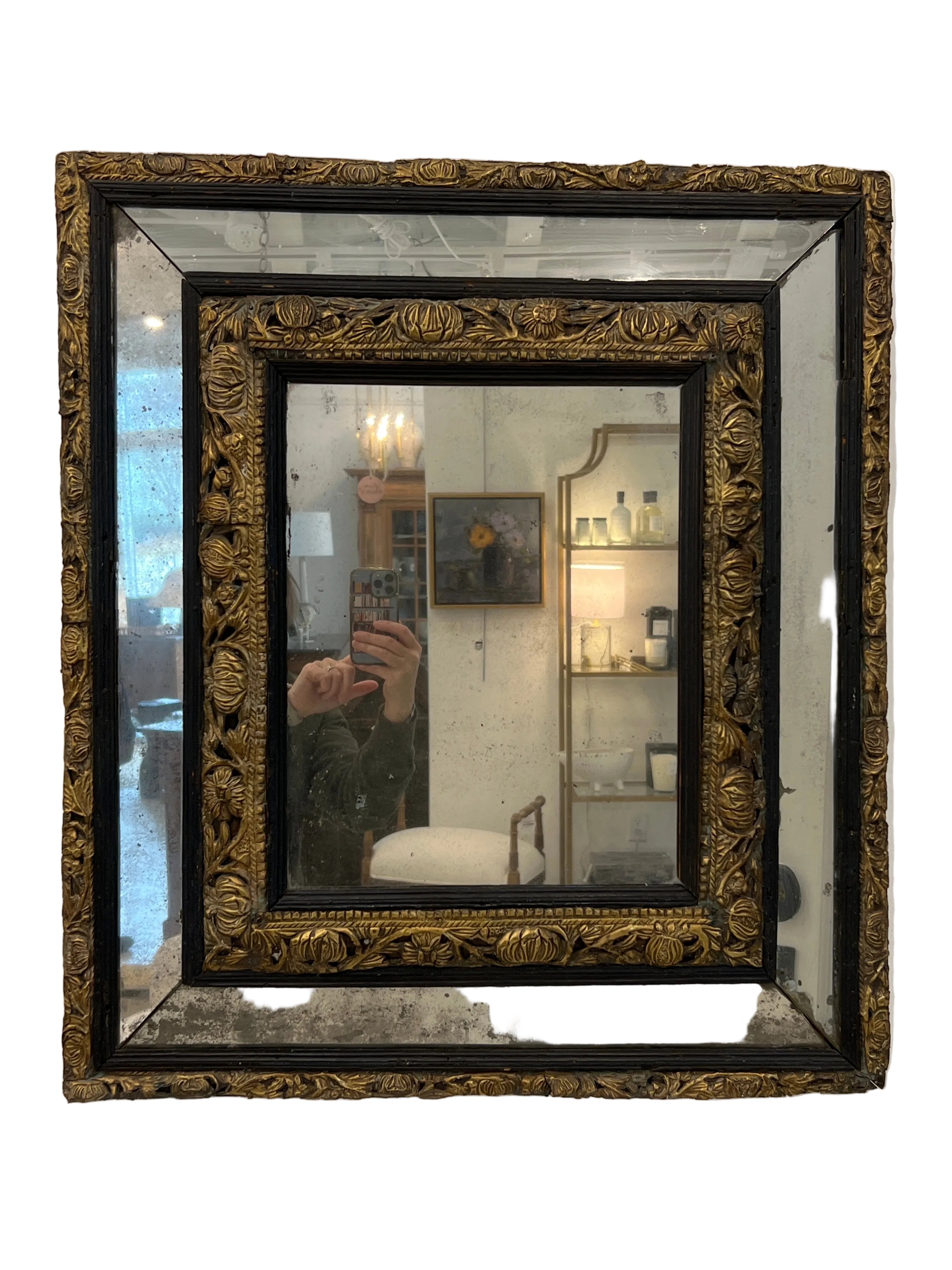 17th C L XIII Mercury Mirror