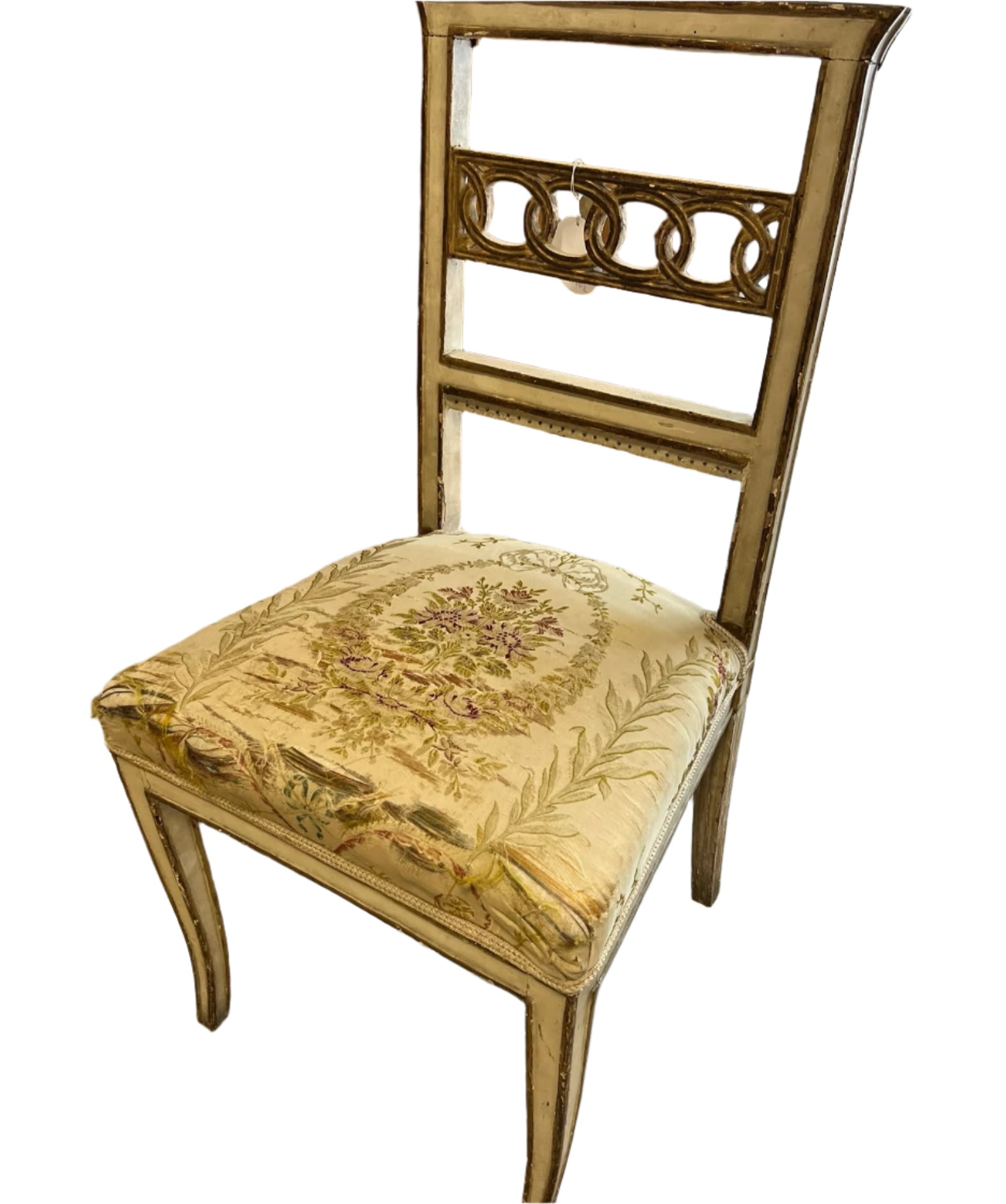 Pair of 18th C Neoclassic Wood Side Chairs