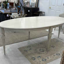 Load image into Gallery viewer, Painted Creme Oval Table 87x43x30