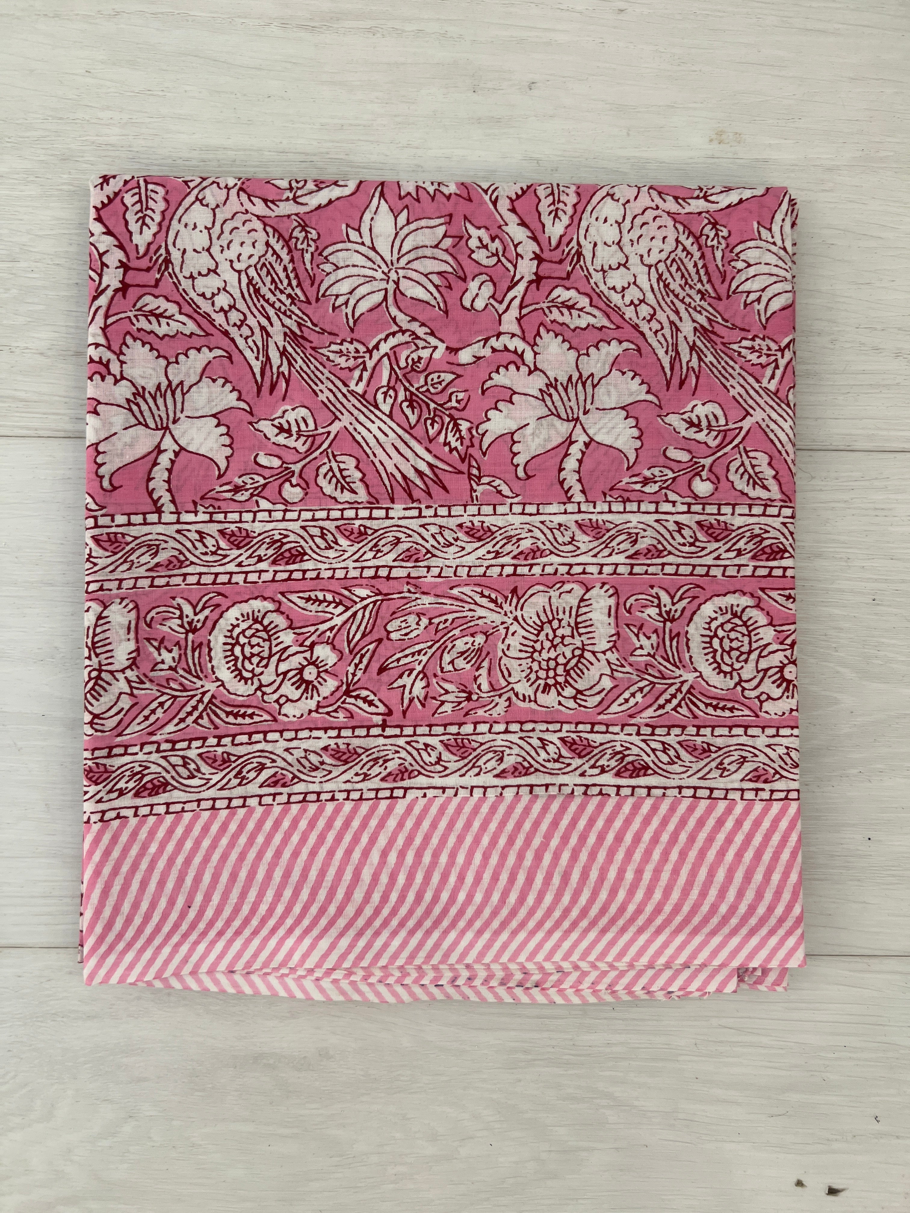 Pink Cotton Scarf