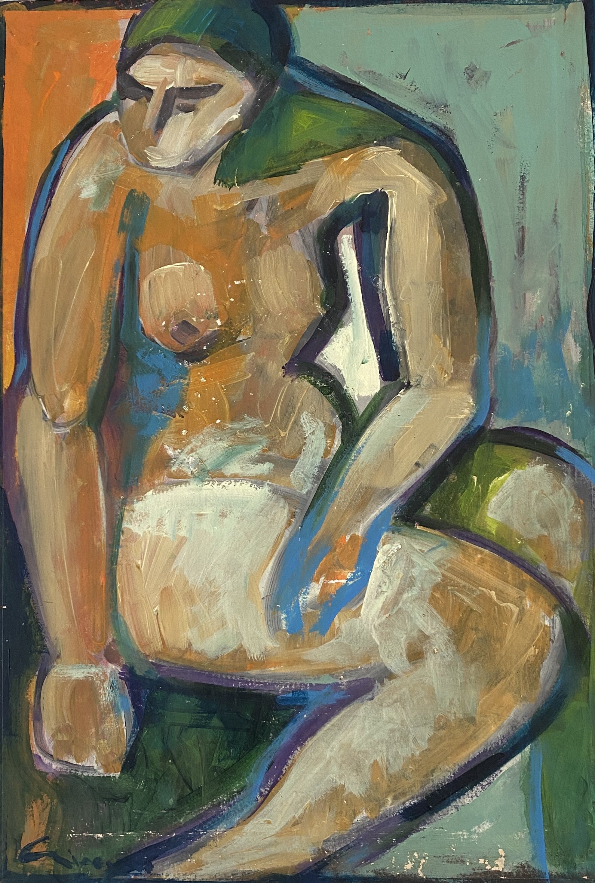 Heritage - Fauvist Nude (19.5 x 13.5)
