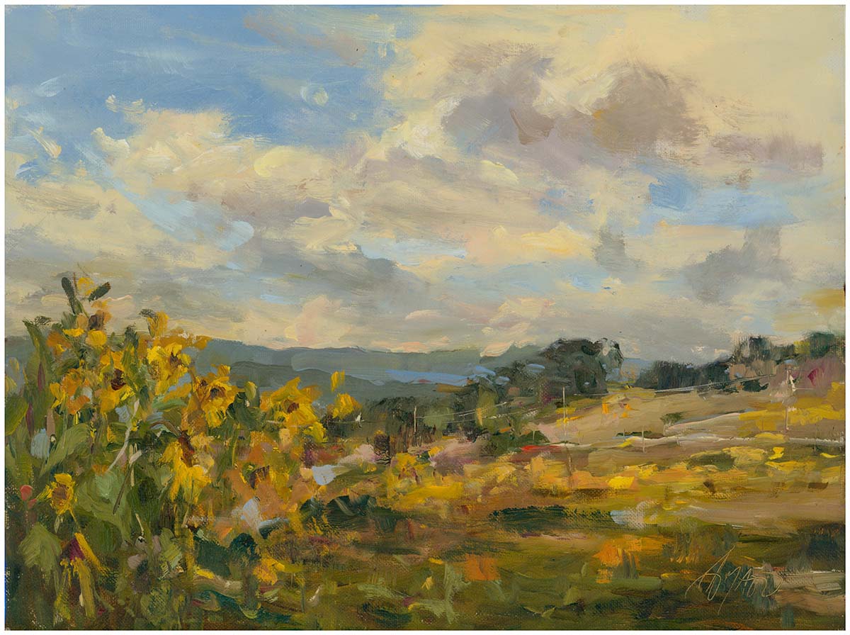 Stephanie Amato - Field of Gold (12 x 16)