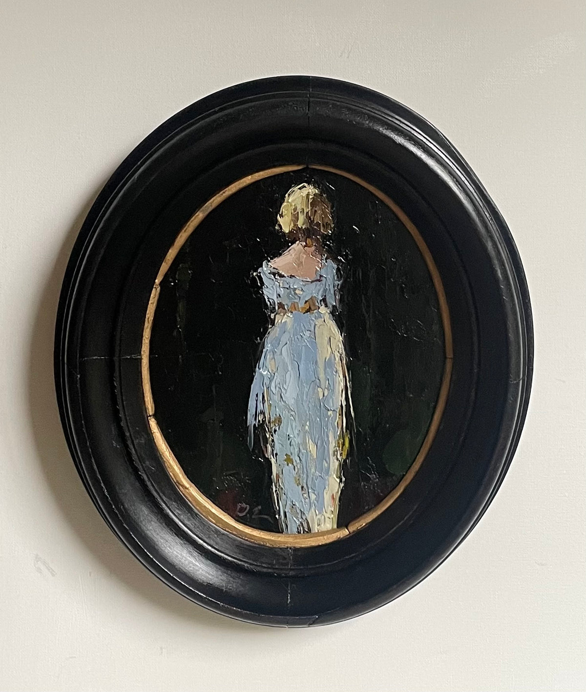 Geri Eubanks - Figure in Blue (Oval) (10 x8)