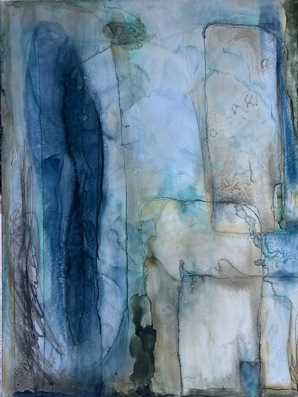 Shirley Lewis - Folegandros (36 x 48)