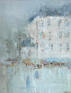 Geri Eubanks - French Street Scene II (20 x 16)