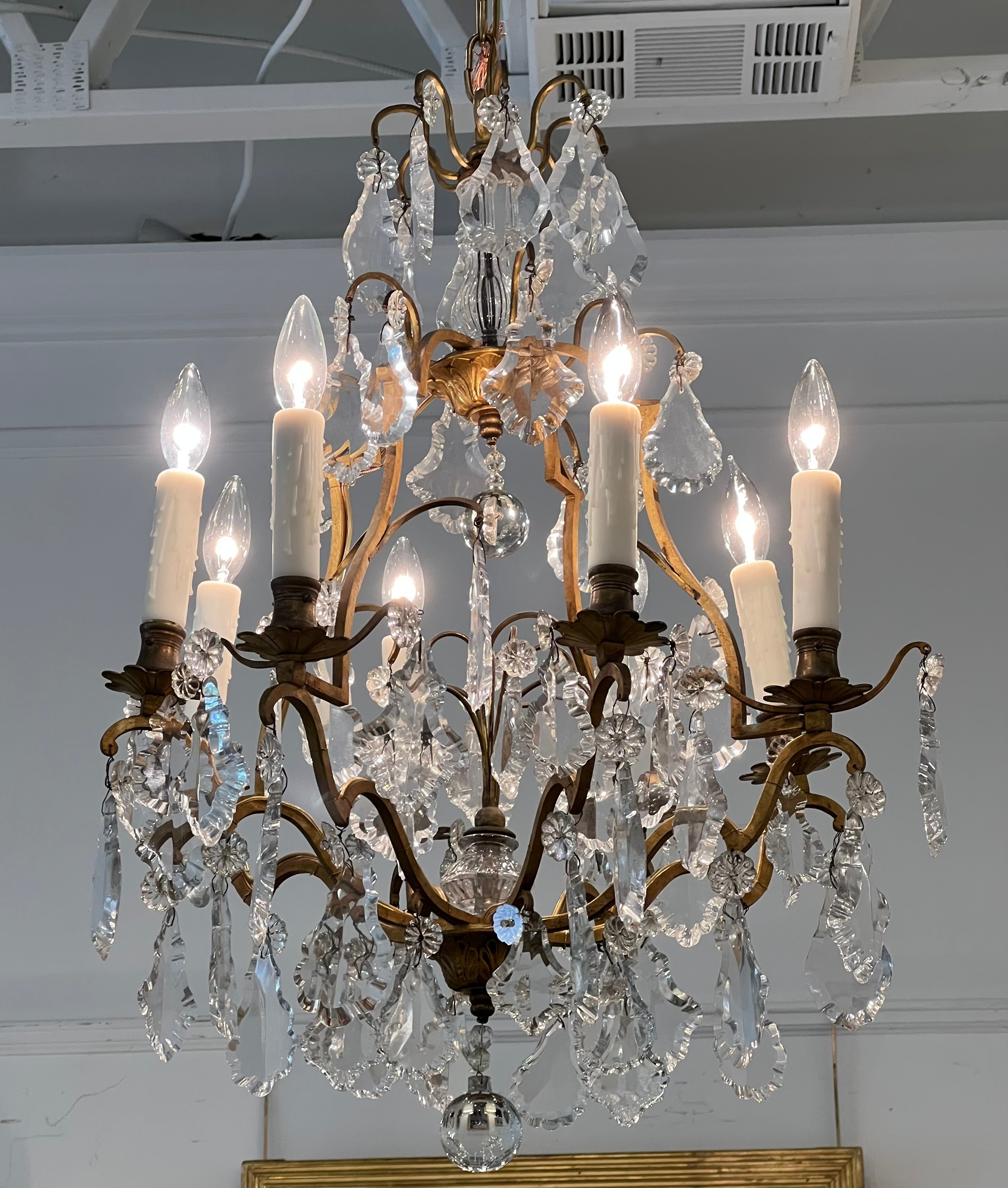 Cage Brass Chandelier