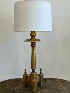 Antique Altar Lamp 36"H