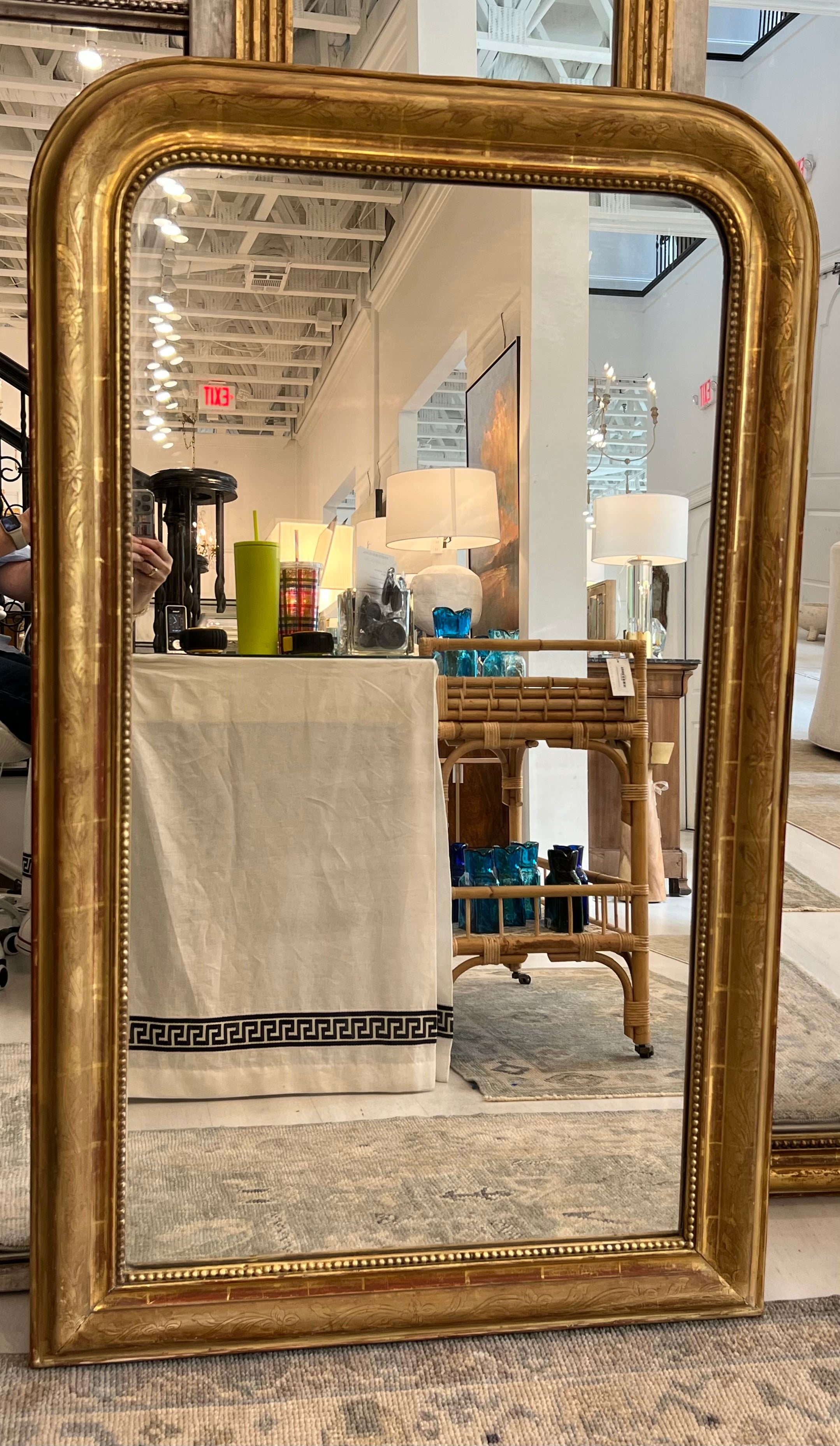 Louis Philippe Medium Mirror 49x30"