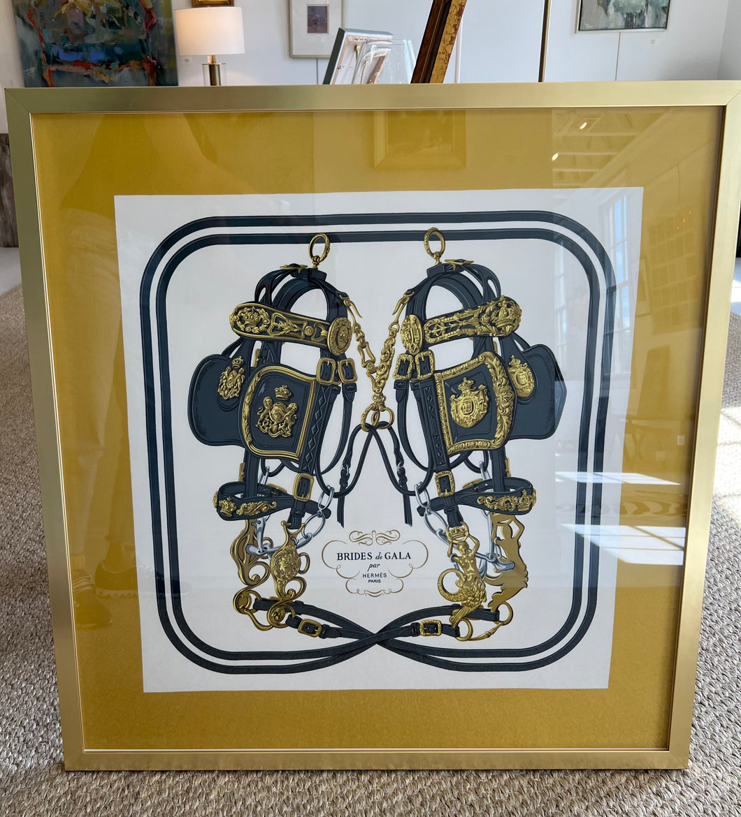 Framed Hermes Scarf