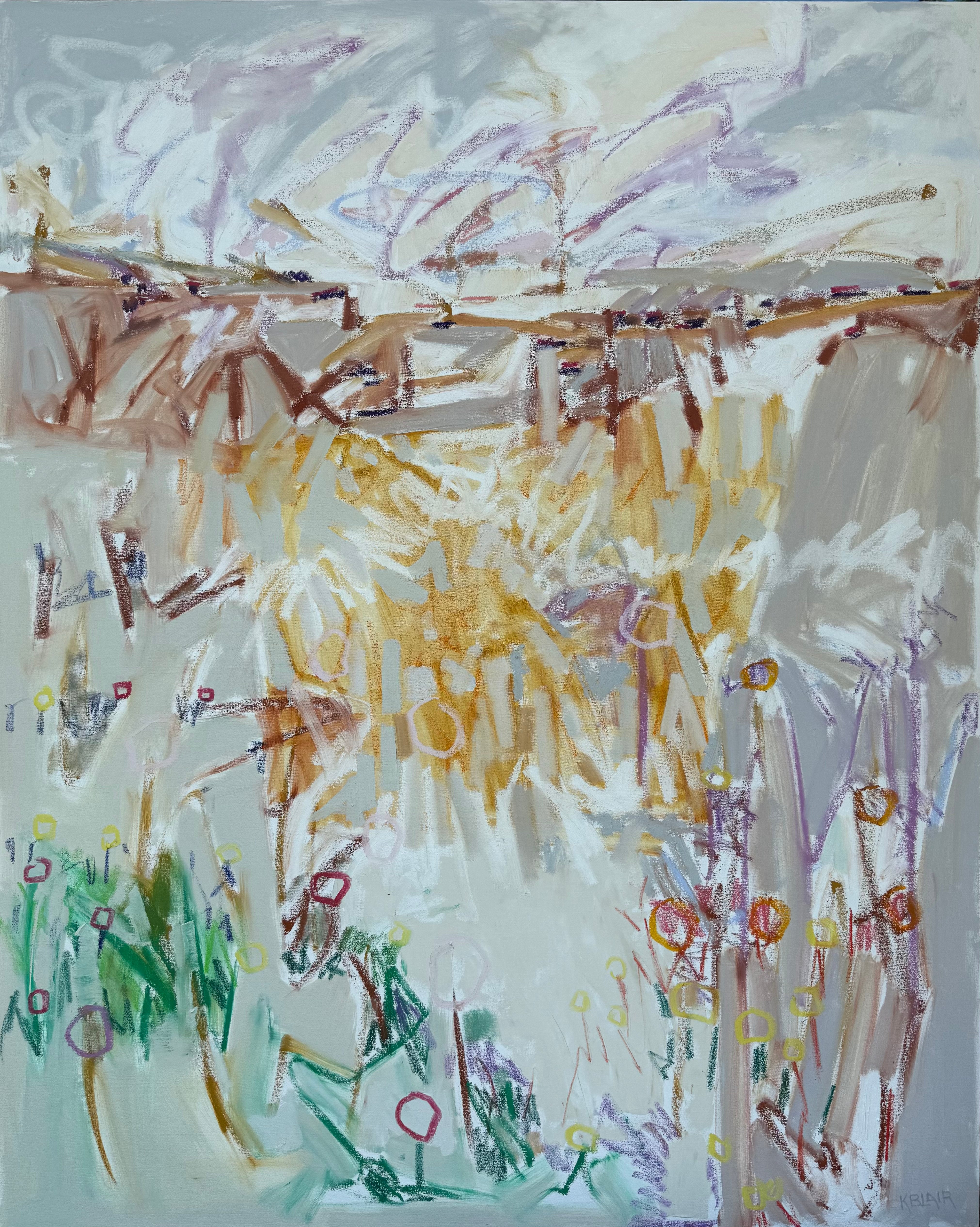 Karen Blair - Gathering Wildflowers (60 x 48)