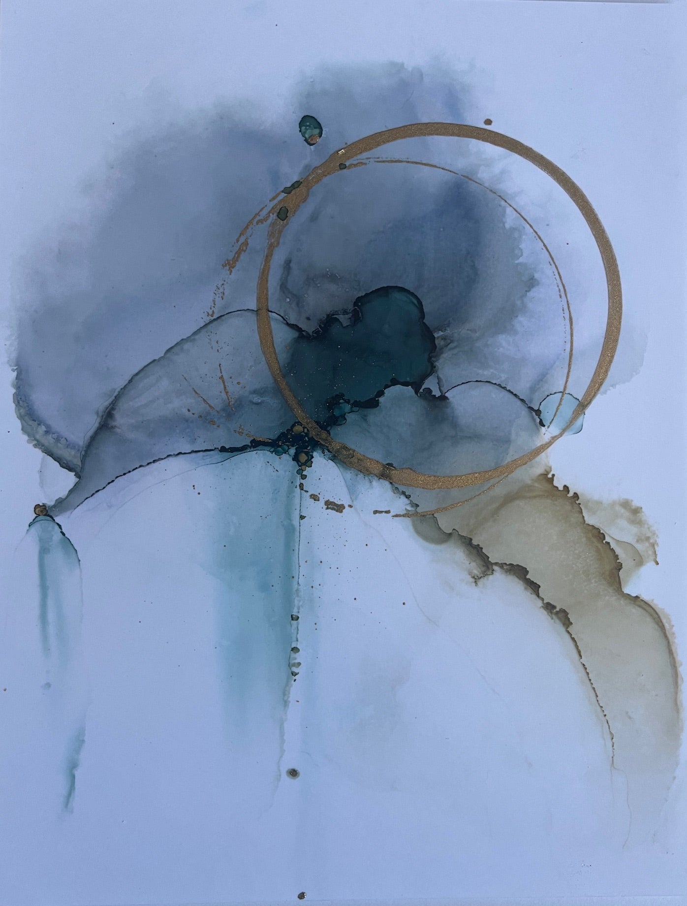 Shirley Lewis - Gilded Suspension I (11 x 8.5)
