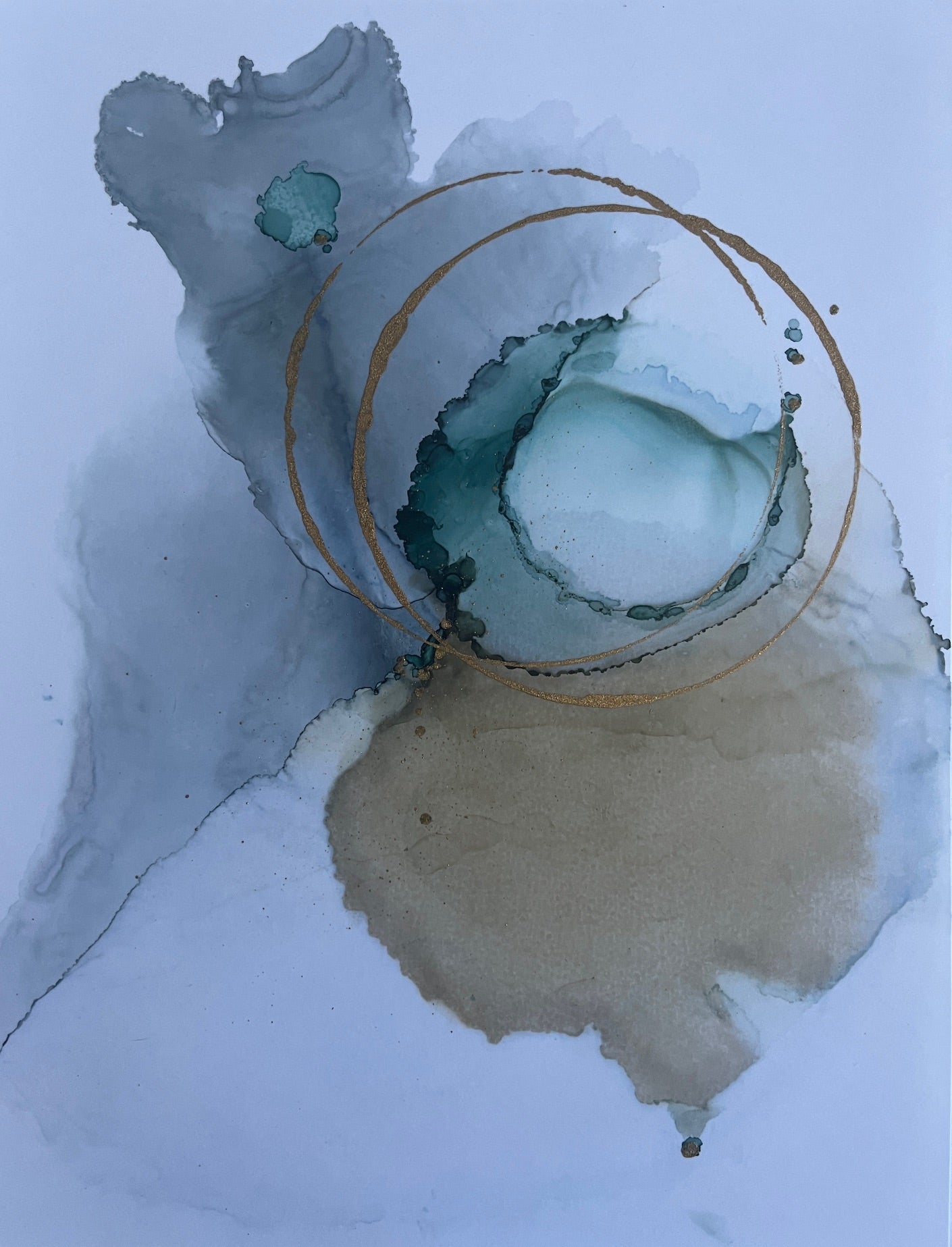 Shirley Lewis - Gilded Suspension II (11 x 8.5)