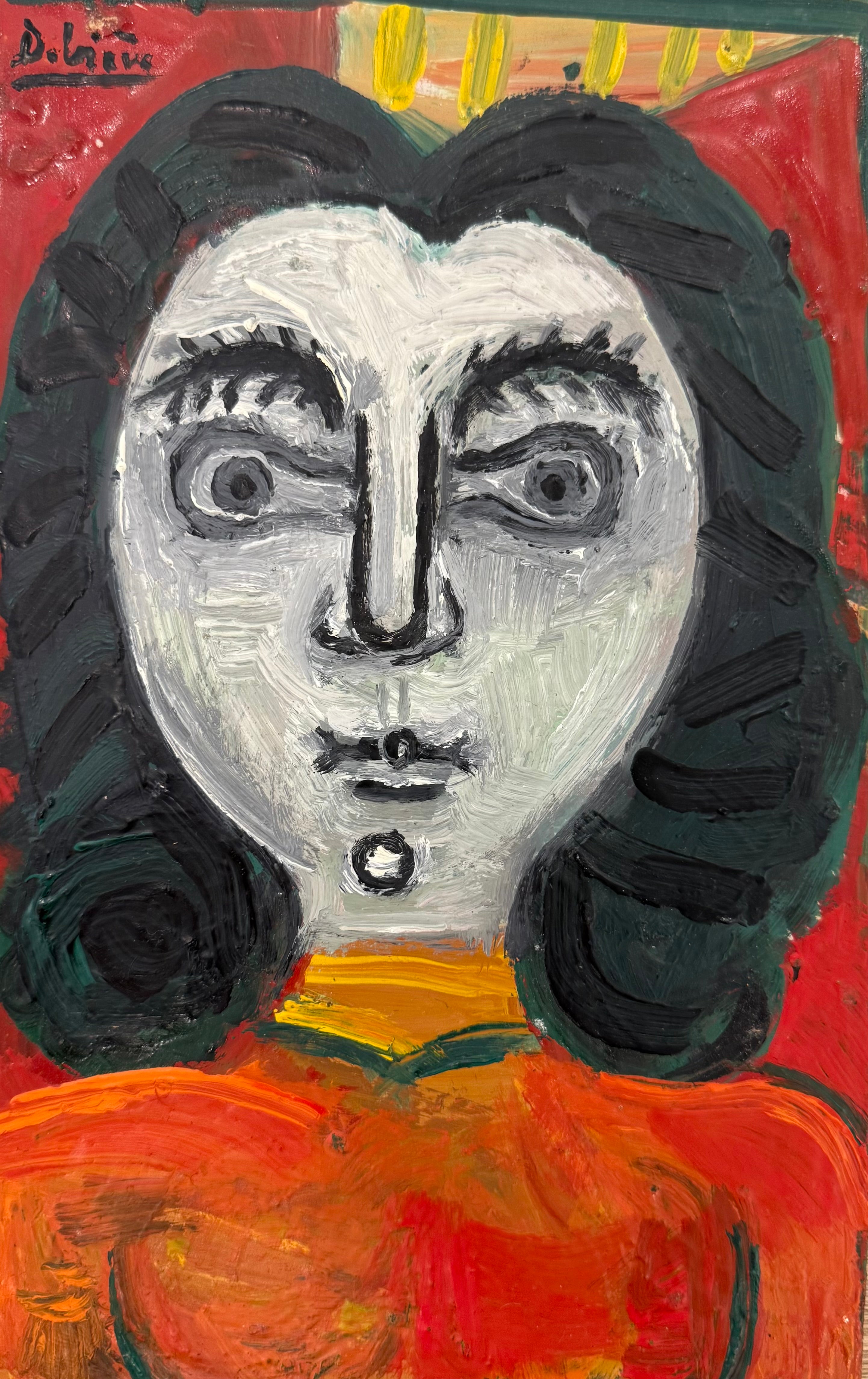 Heritage - Girl with Black Hair (10 x 6.5)