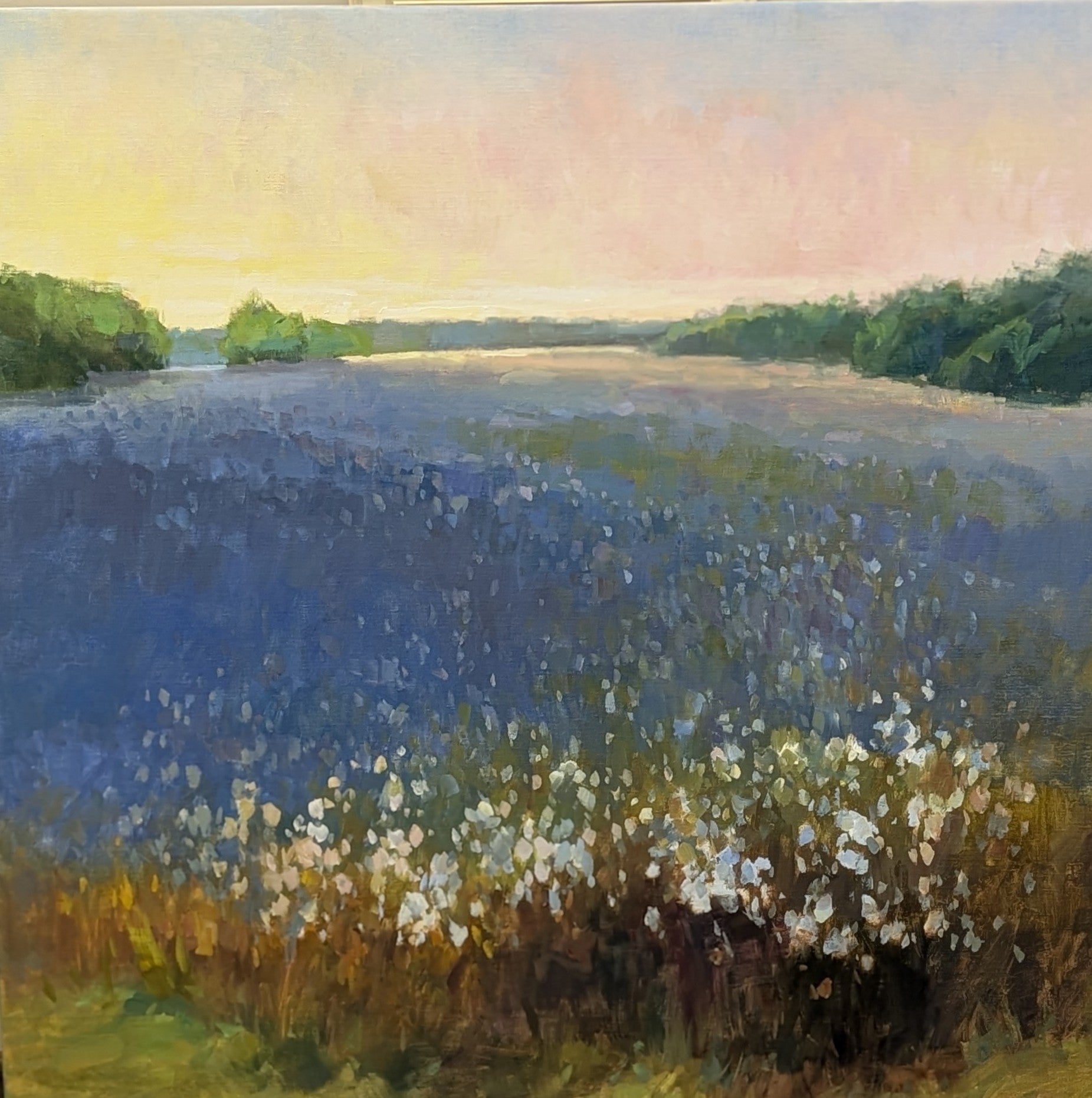 Millie Gosch - Violet Fields (40 x 40)