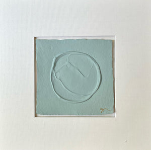 Sally Threlkeld - Green Blue (20 x 20)