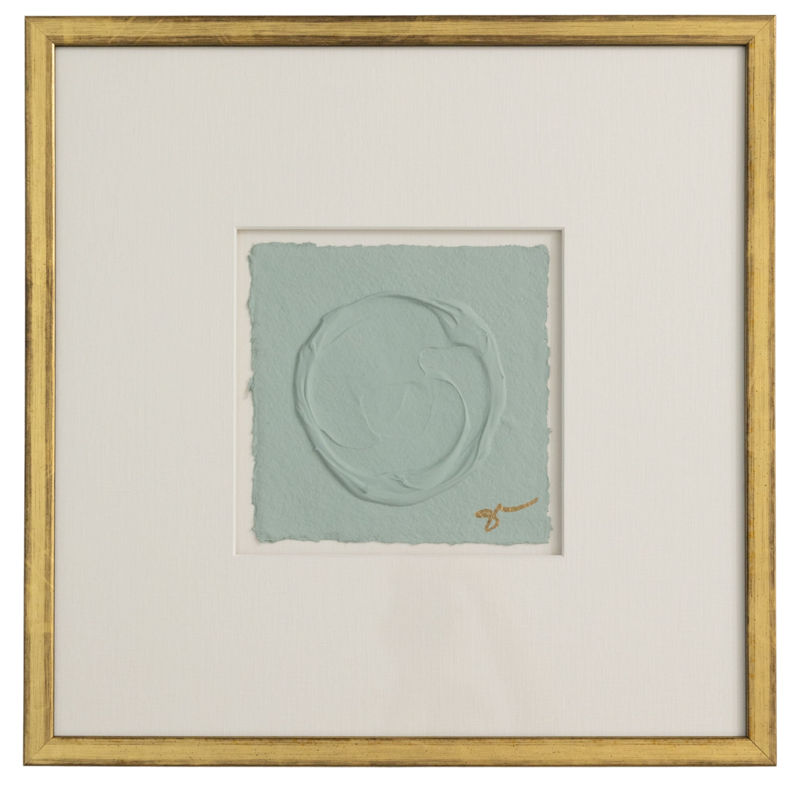 Sally Threlkeld - Green Blue (20 x 20)