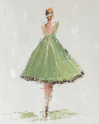 Geri Eubanks - Green Dress (14 x 11)