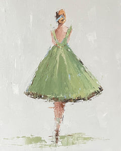 Geri Eubanks - Green Dress (14 x 11)