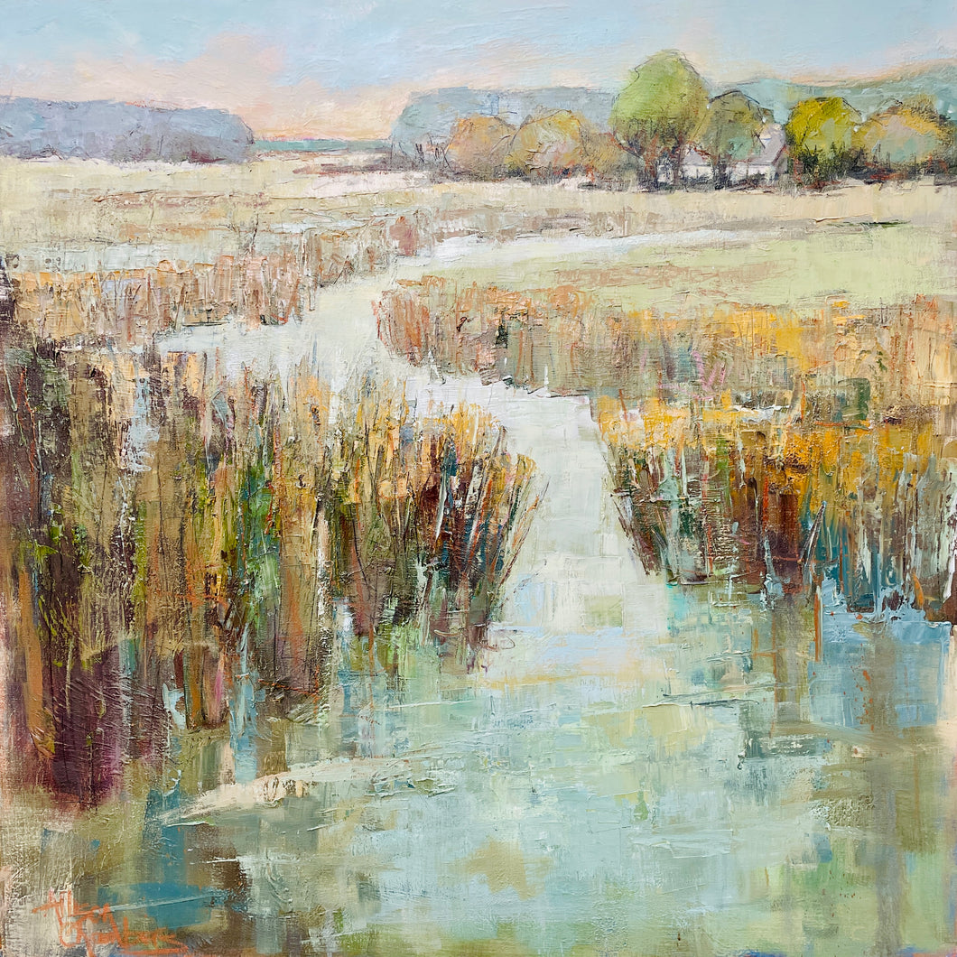 Allison Chambers - Green Lagoon (36 x 36)