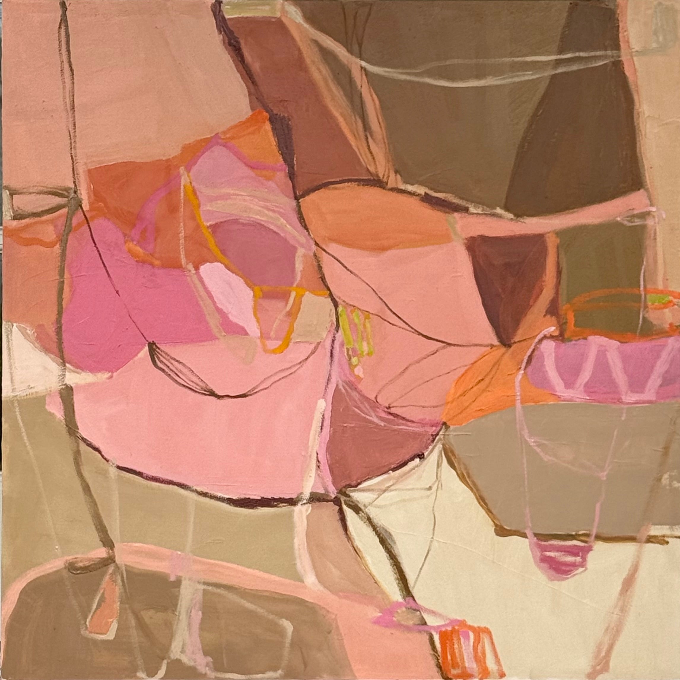 Chris Shands - Her Rose Garden (36 x 36)